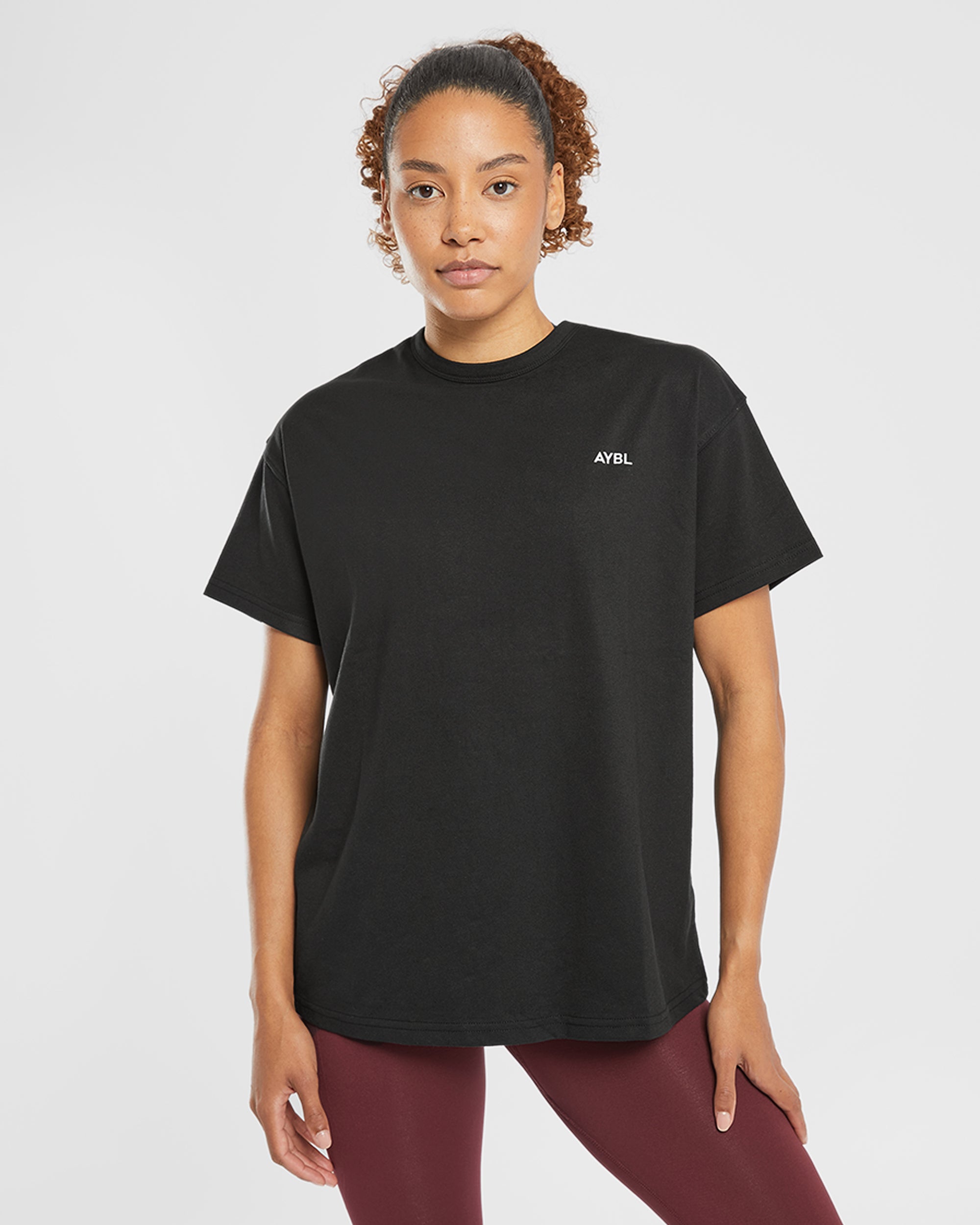 Essentials Oversized T Shirt - Schwarz