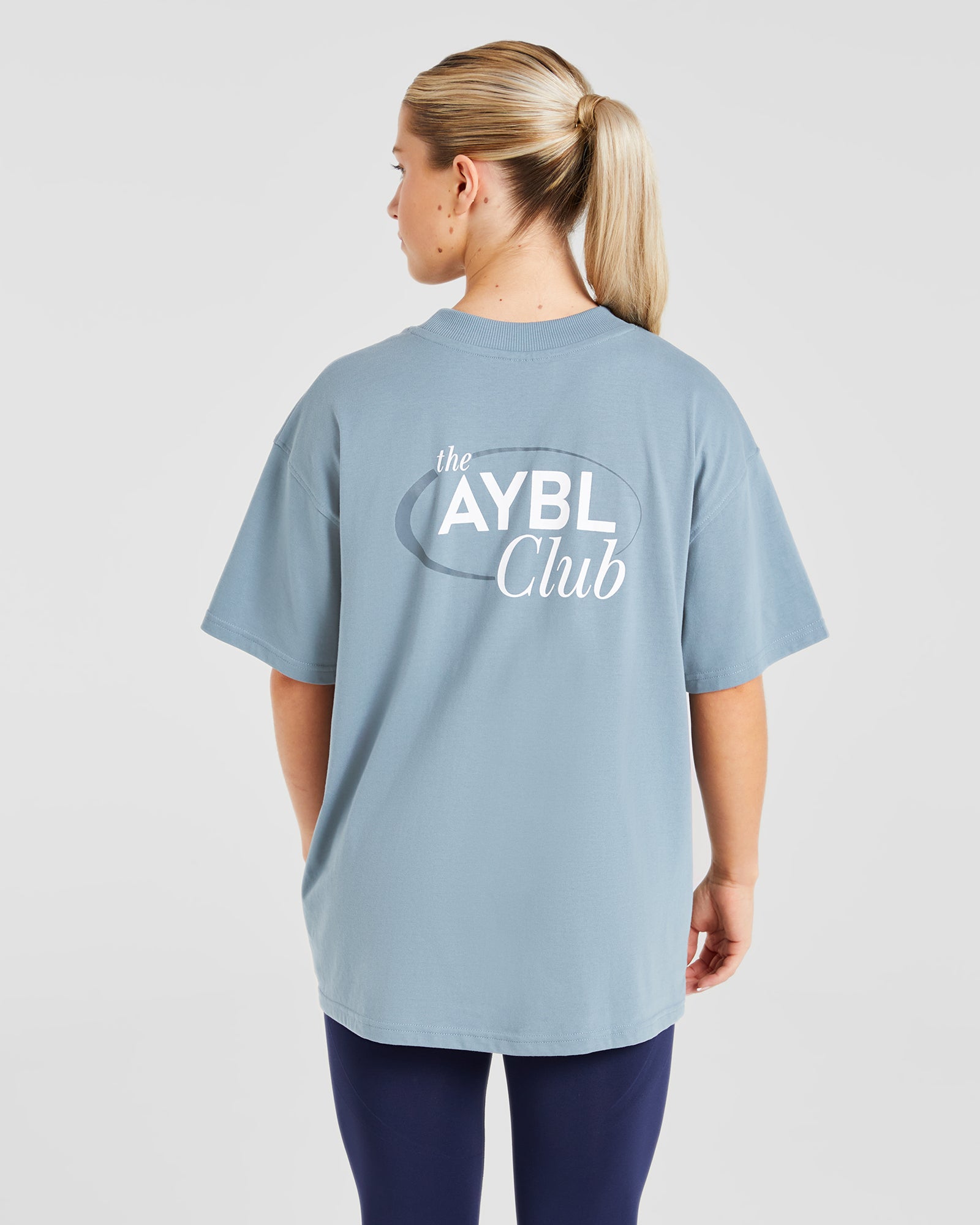 AYBL Club Oversized T Shirt - Vintage Blau