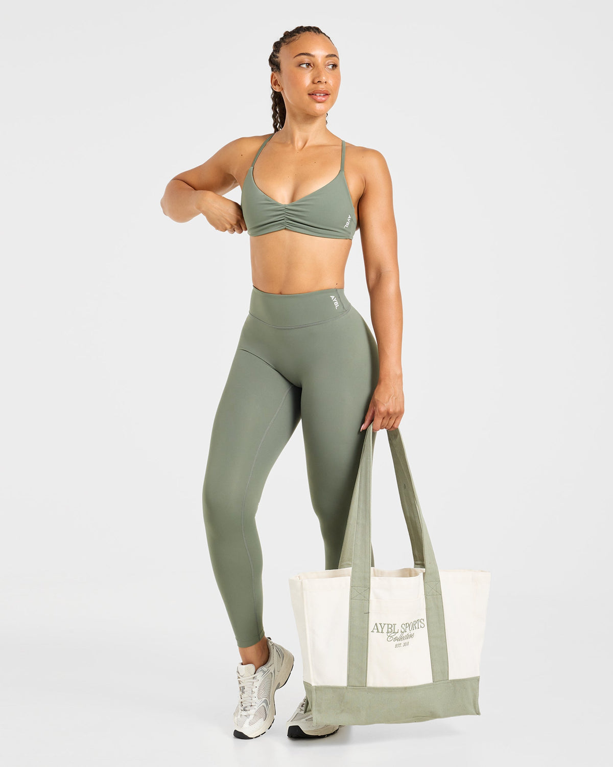 Physique Leggings - Muted Khaki