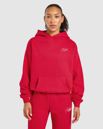 Lift Graphic 2.0 Oversized Hoodie - Rot