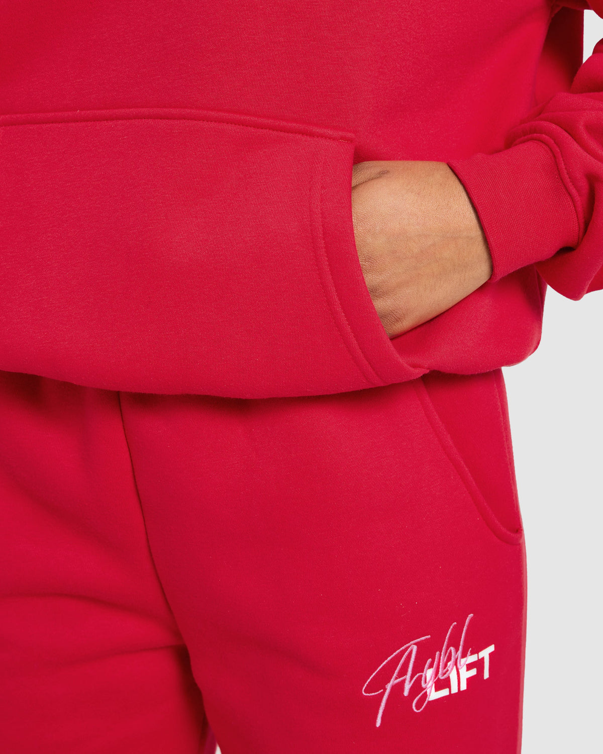 Lift Graphic 2.0 Oversized Hoodie - Rot