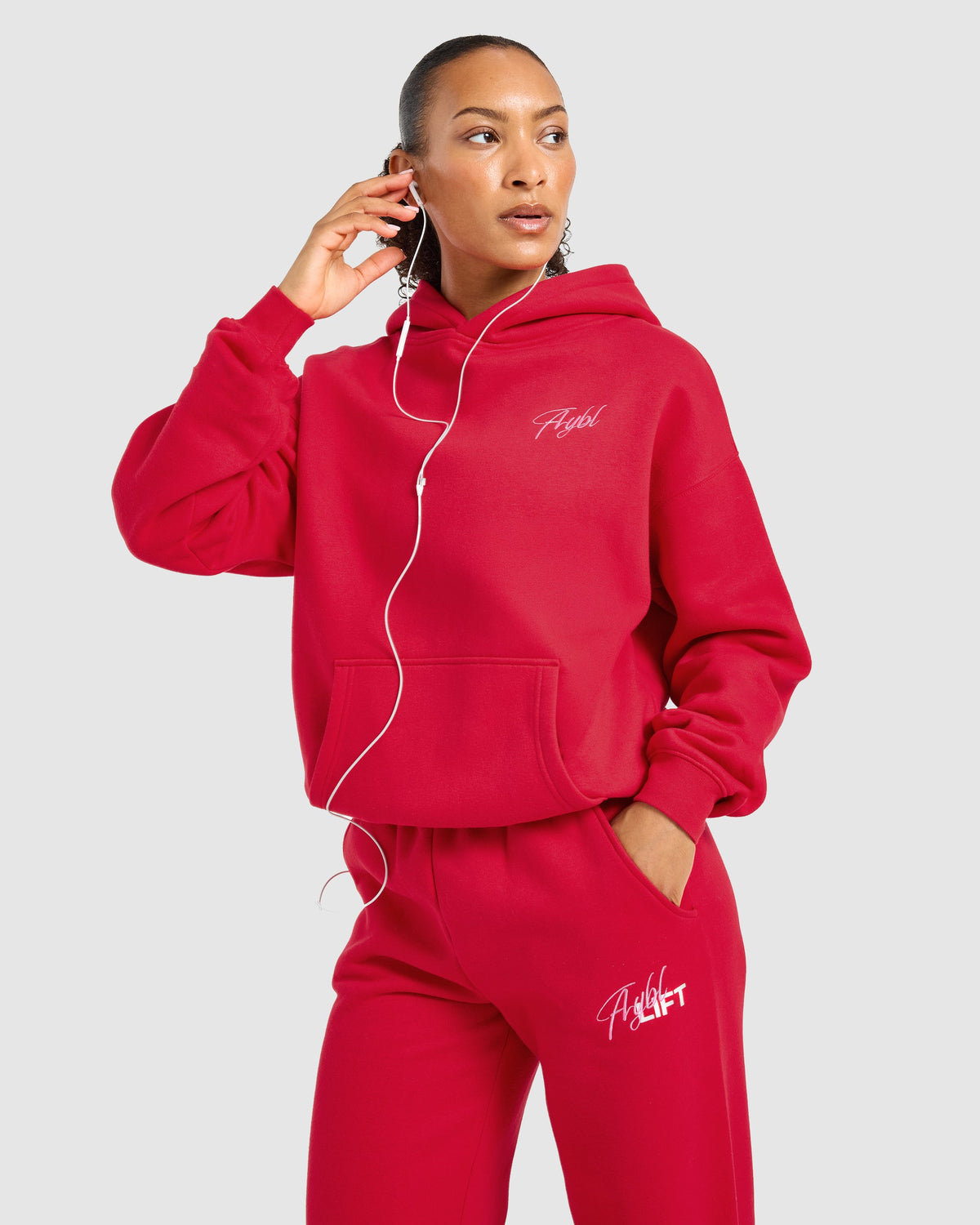 Lift Graphic 2.0 Oversized Hoodie - Rot