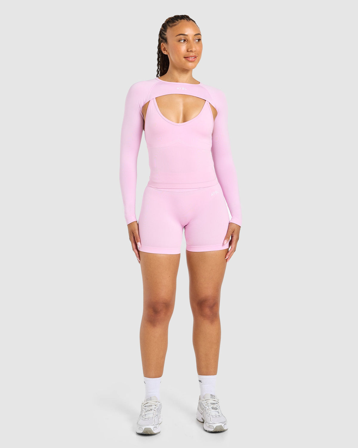 Adapt Seamless Shrug - Spring Rosa