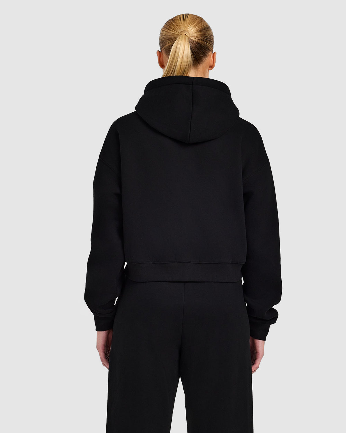 Varsity 2.0 Boxy Zip Up Hoodie - Schwarz
