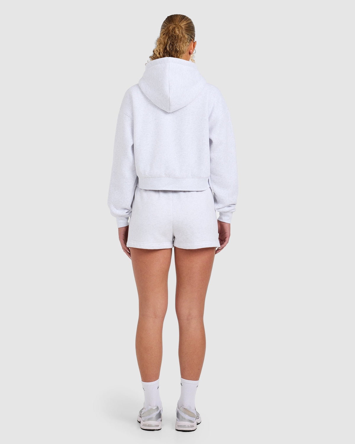 Varsity 2.0 Boxy Zip Up Hoodie - Heather Grau