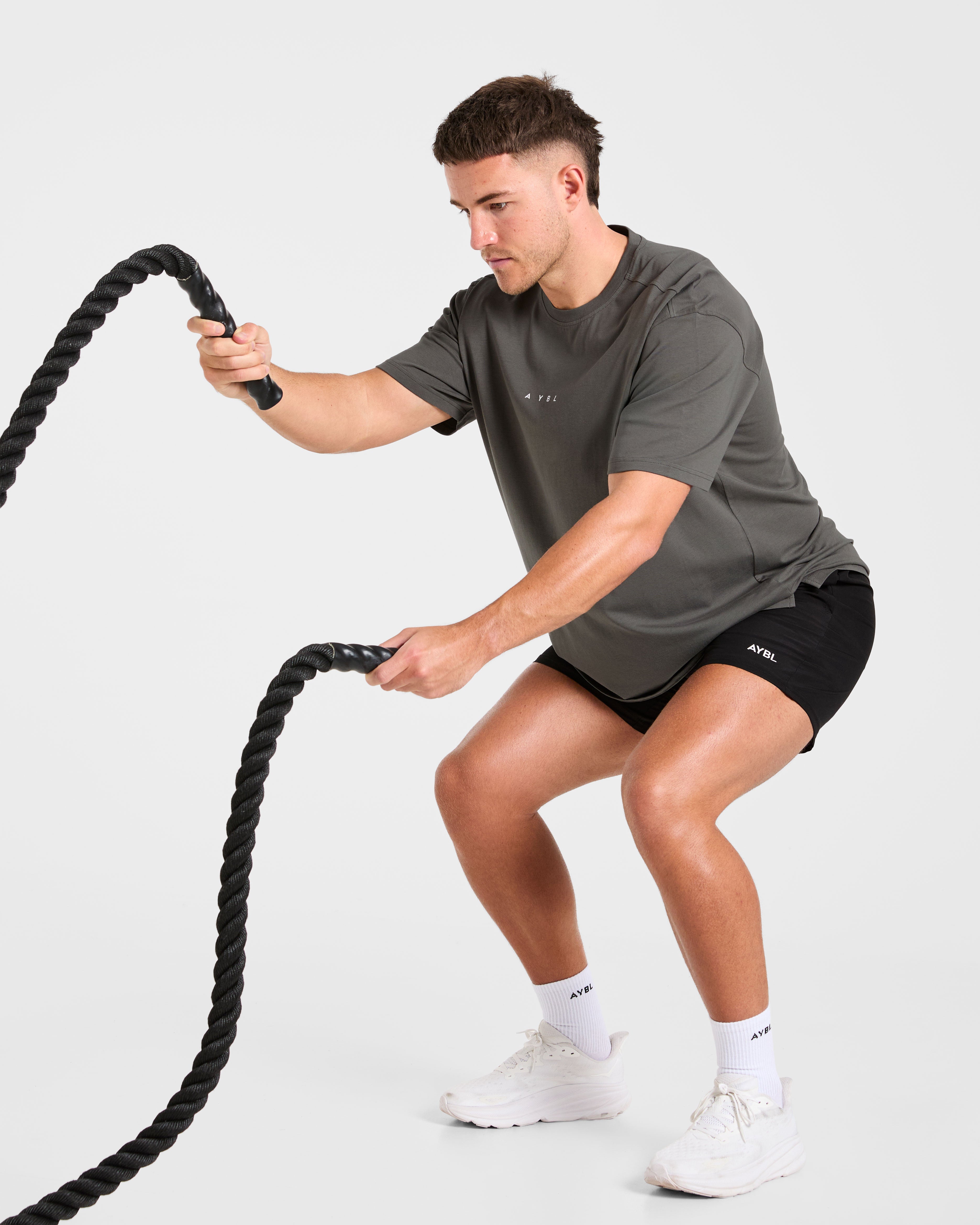 Force Oversized T Shirt - Charcoal