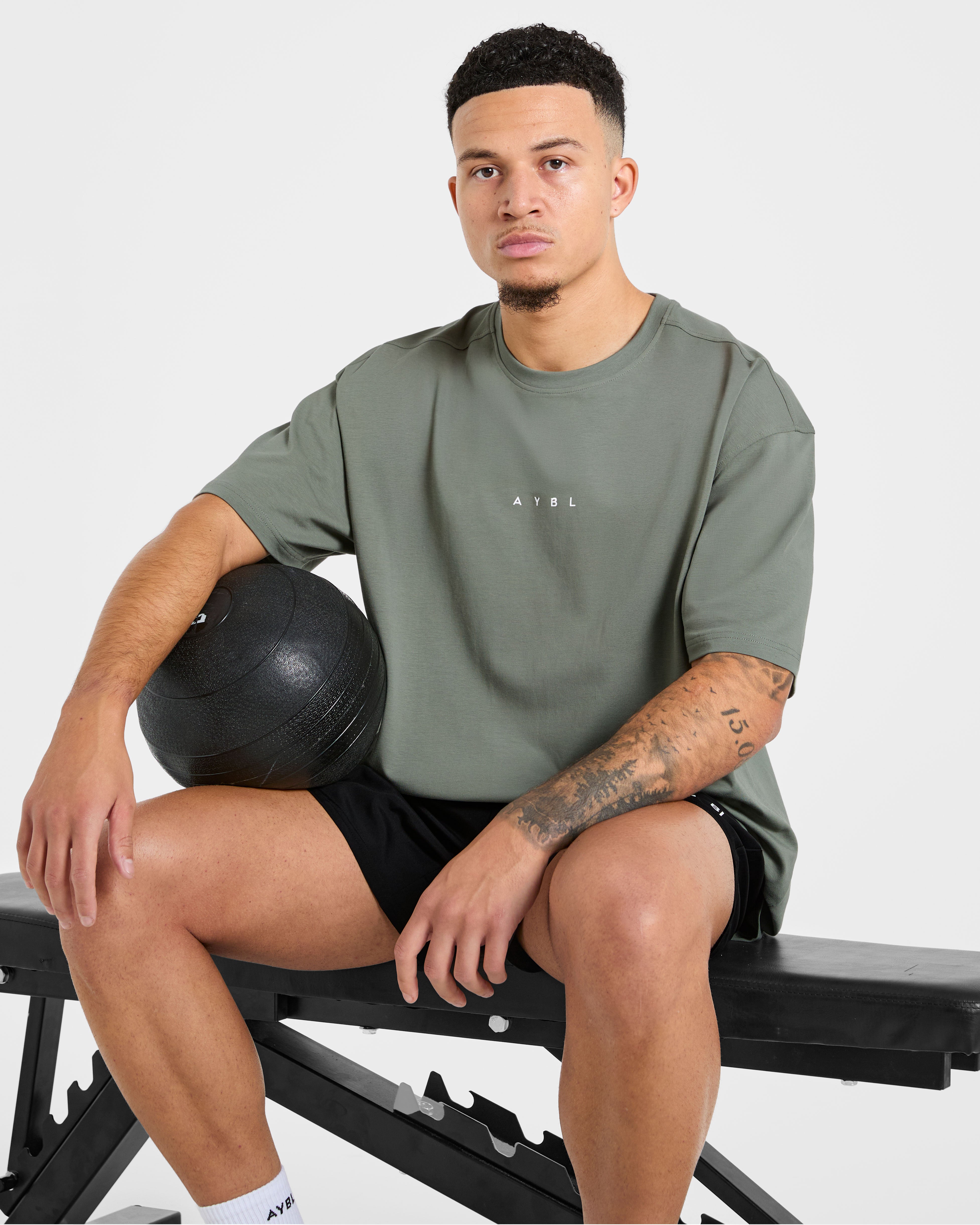 Force Oversized T Shirt - Deep Sage