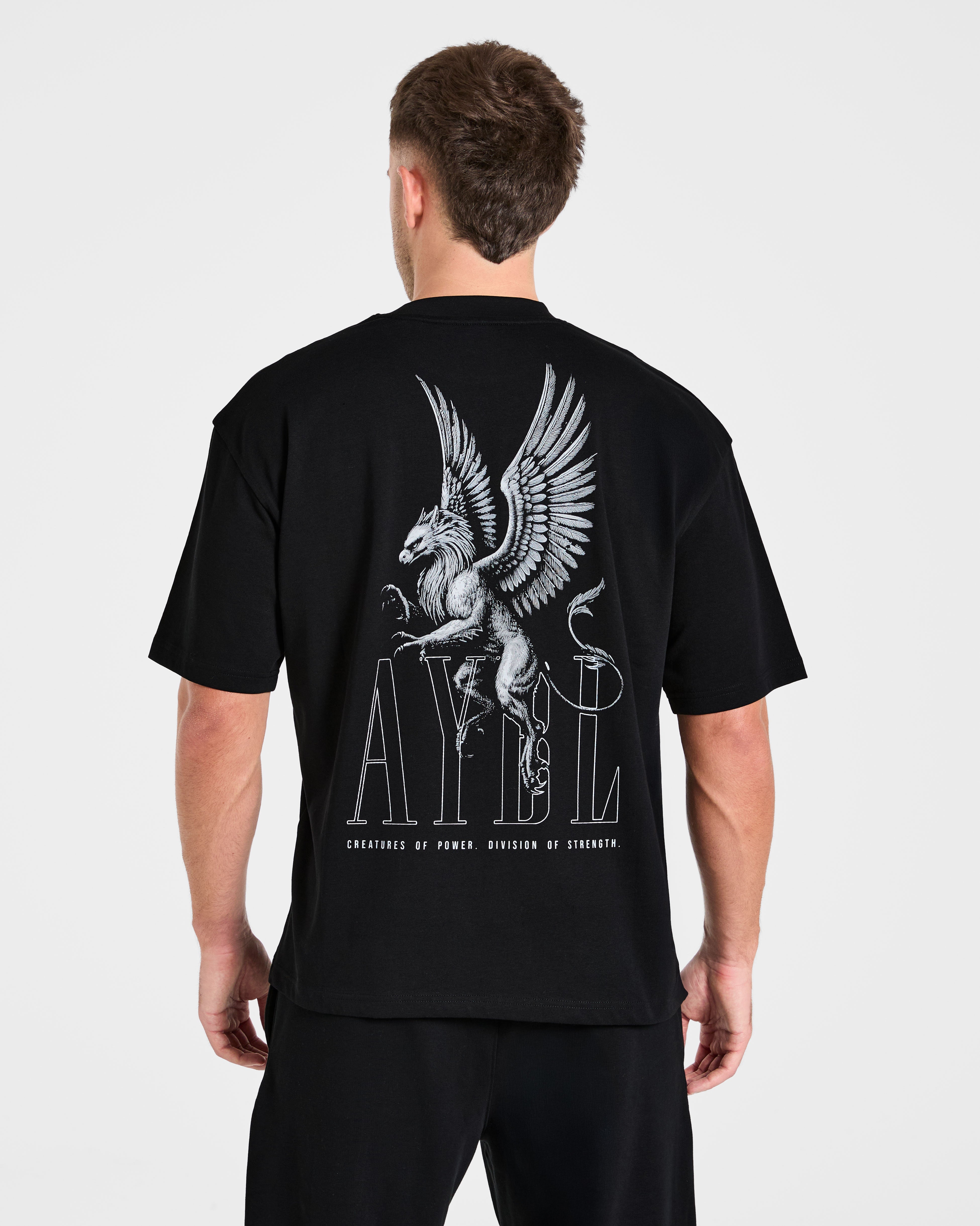Creatures Of Power Oversized T Shirt - Schwarz