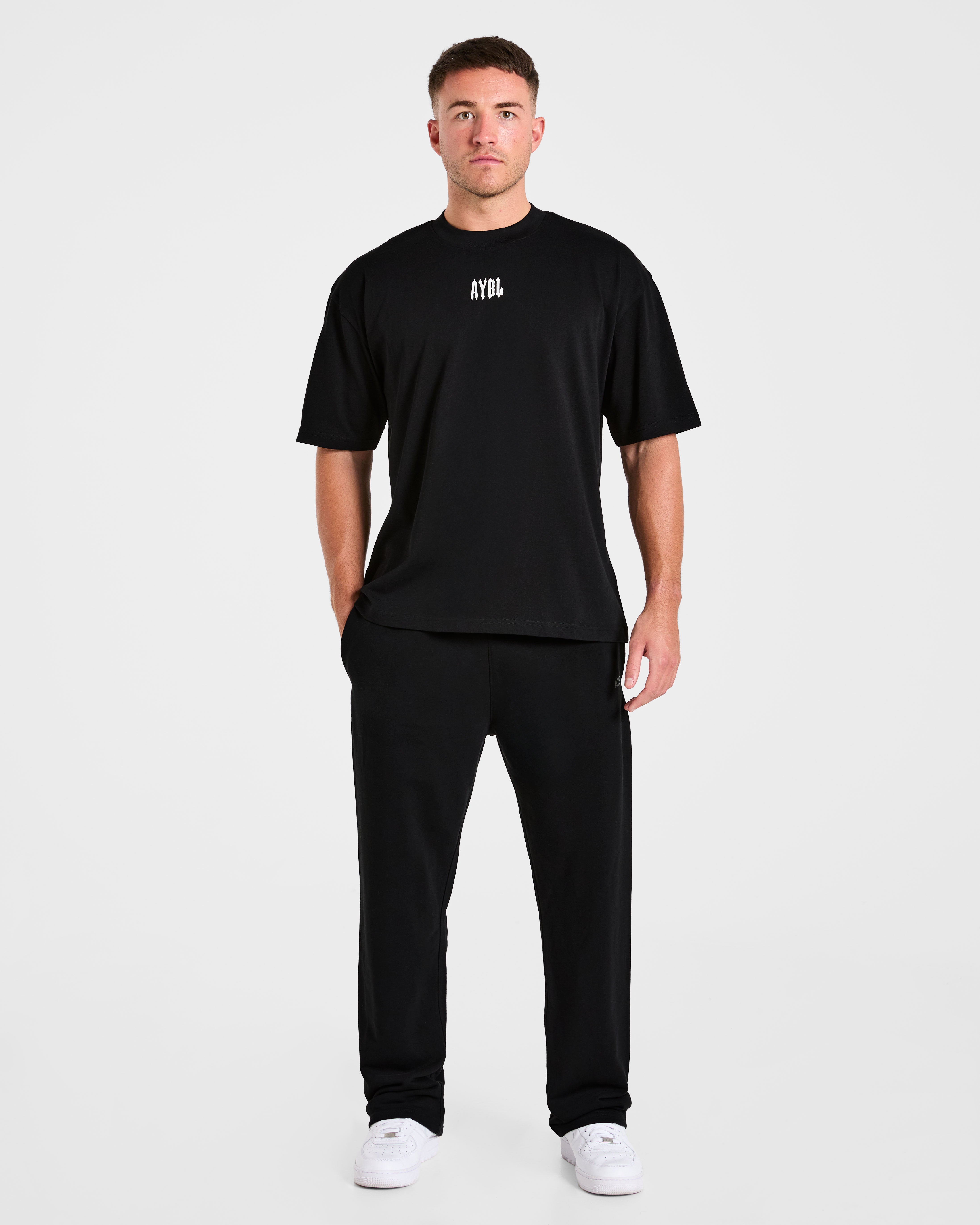 Hunt Your Goals Oversized T Shirt - Schwarz