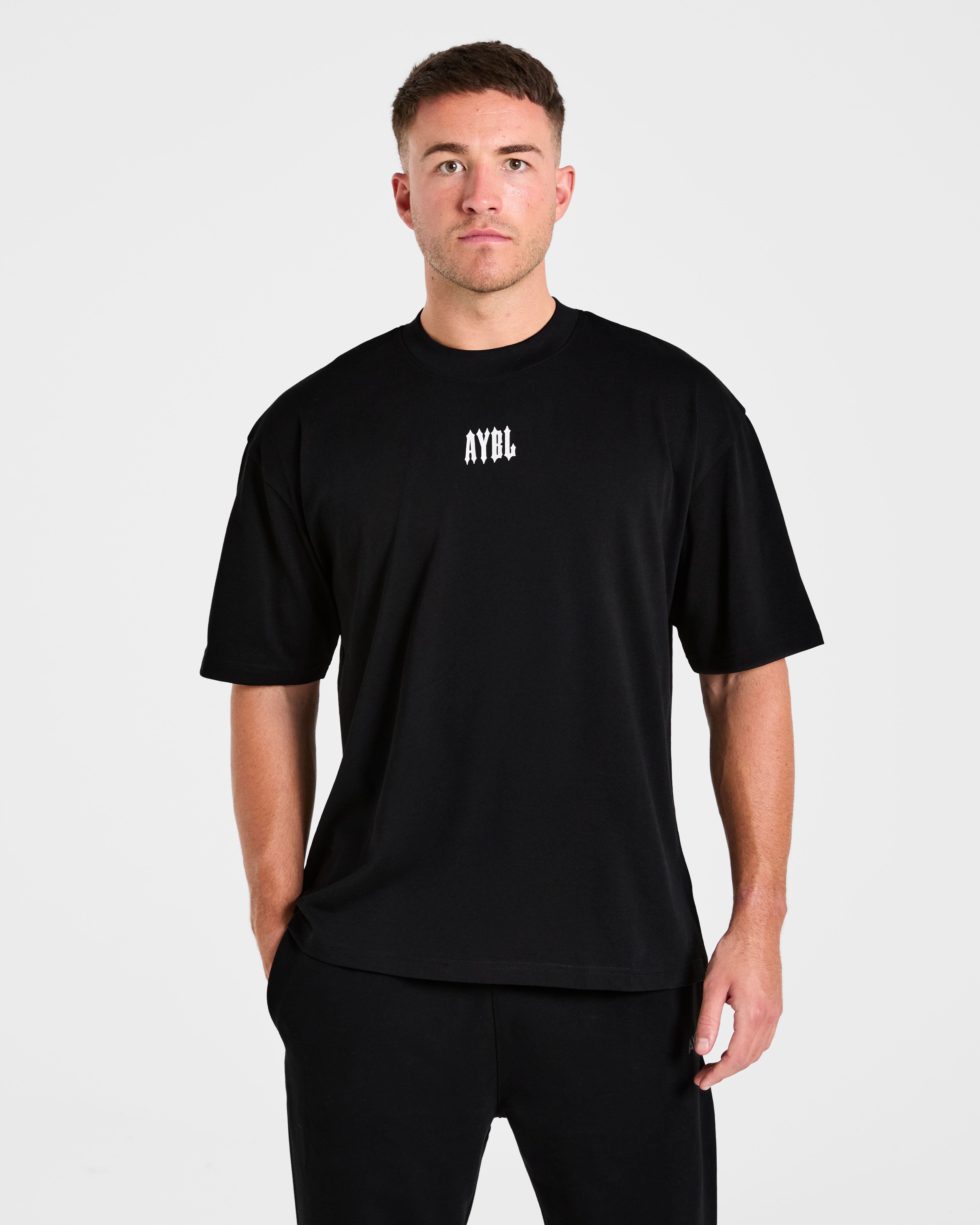 Hunt Your Goals Oversized T Shirt - Schwarz