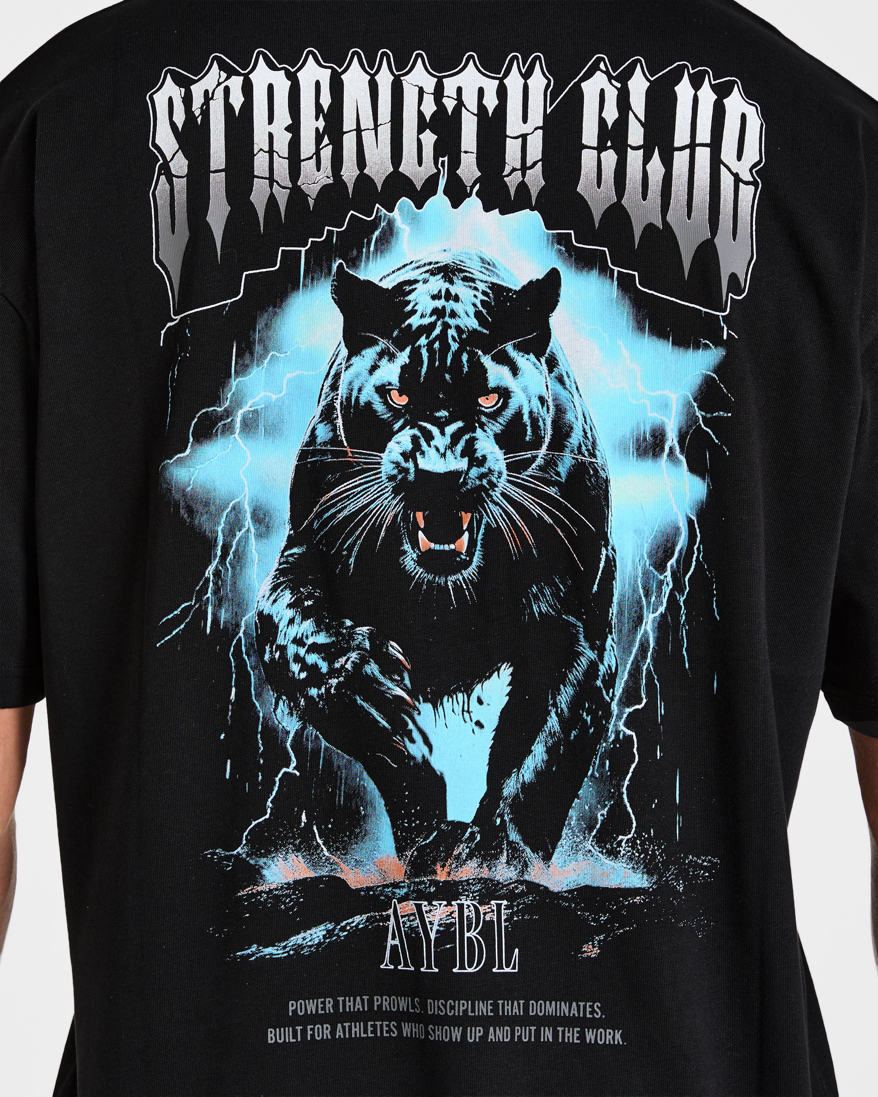 Hunt Your Goals Oversized T Shirt - Schwarz