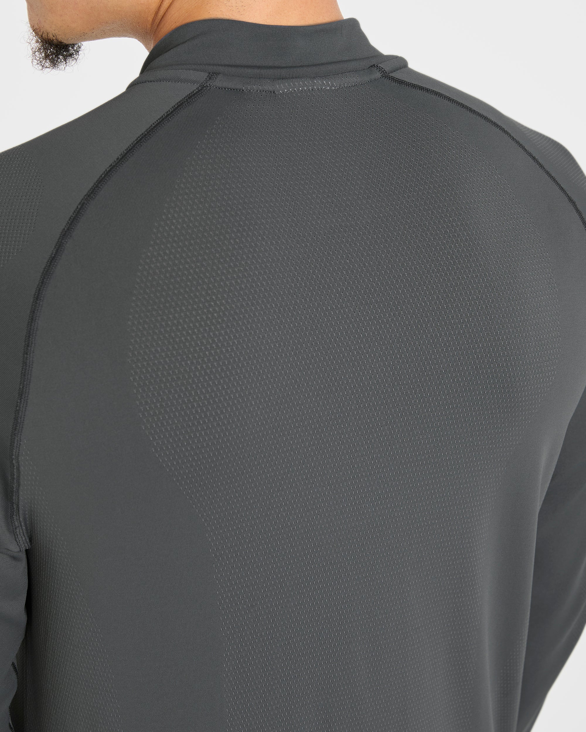 Attain Seamless 1/2 Zip Pullover - Storm Grau