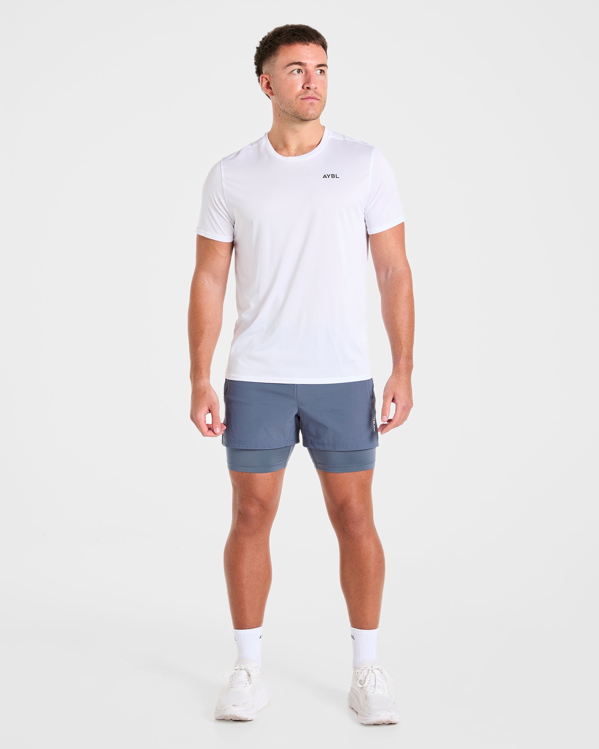 Signature 2 in 1 Shorts - Steel Blau