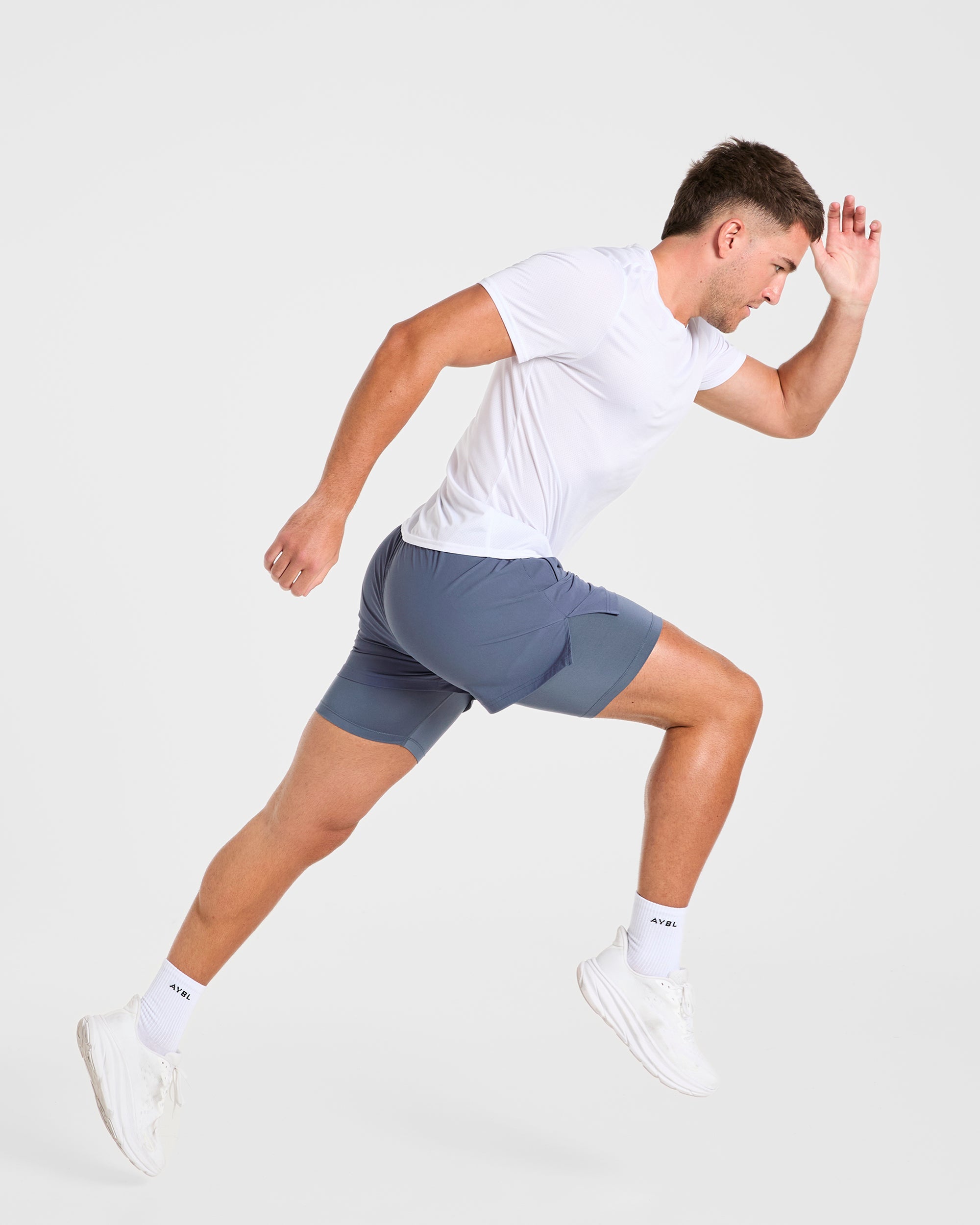 Signature 2 in 1 Shorts - Steel Blau
