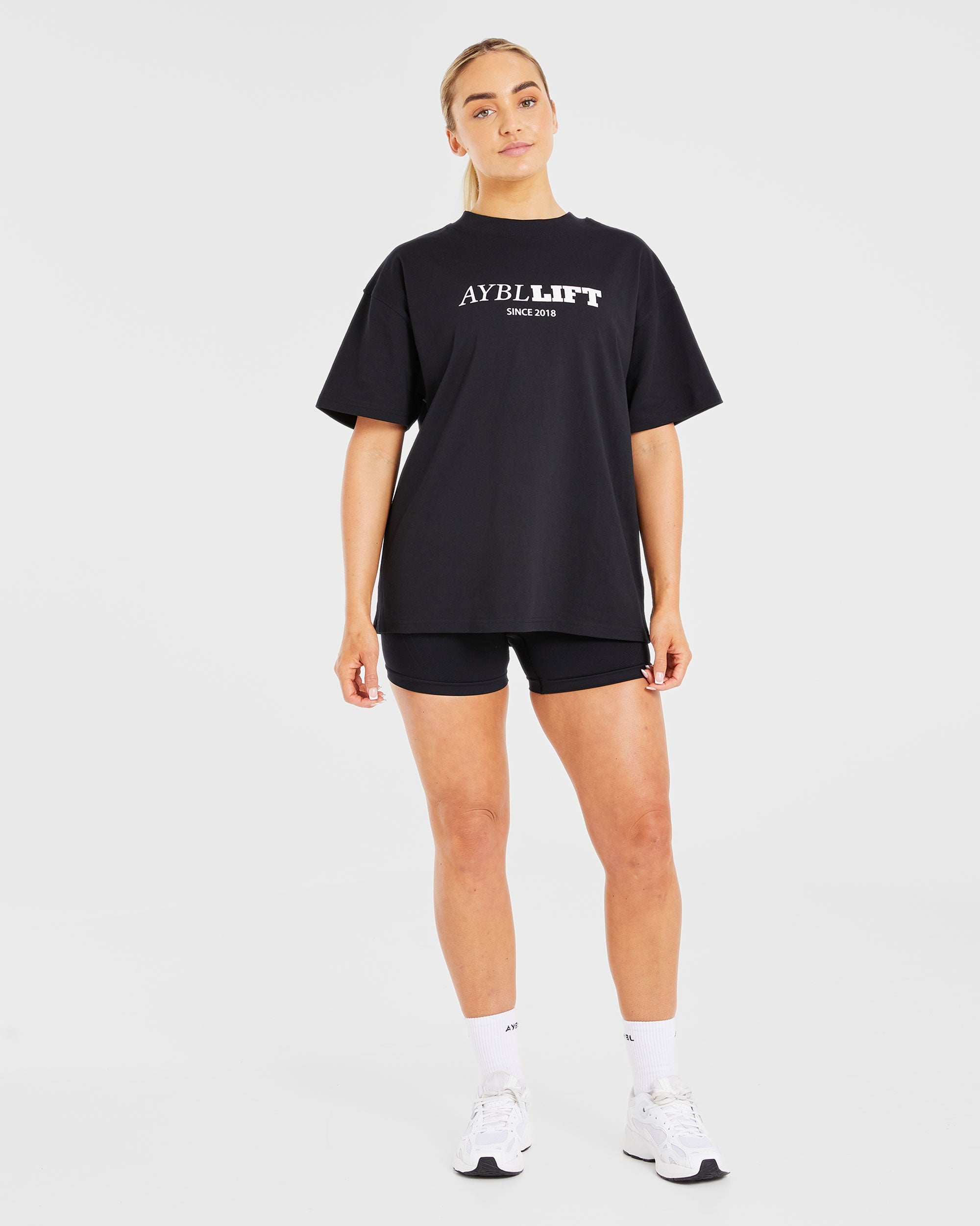 AYBL Lift Oversized T Shirt - Schwarz