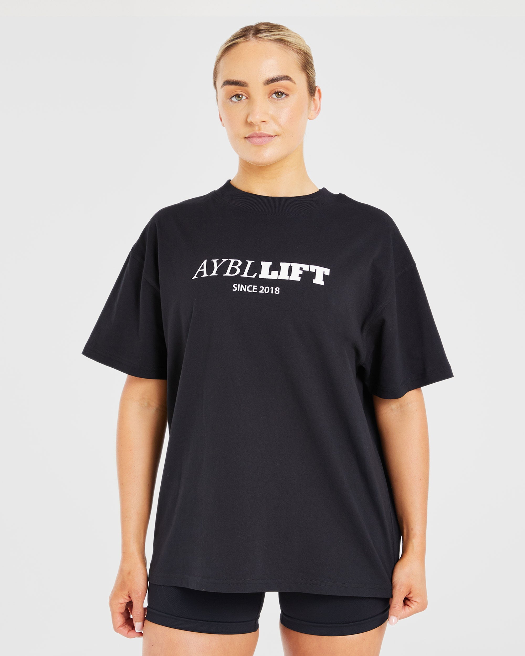 AYBL Lift Oversized T Shirt - Schwarz