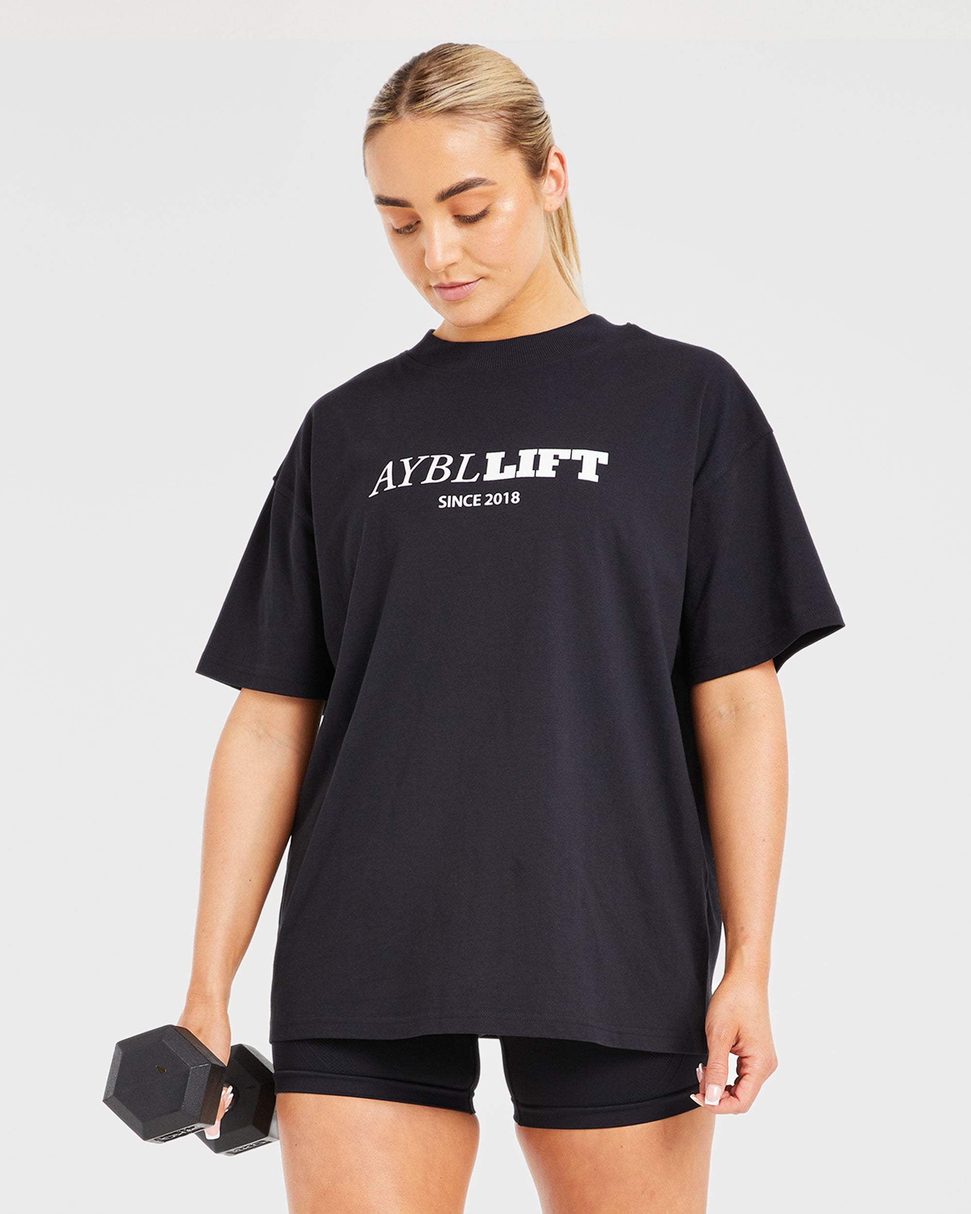 AYBL Lift Oversized T Shirt - Schwarz