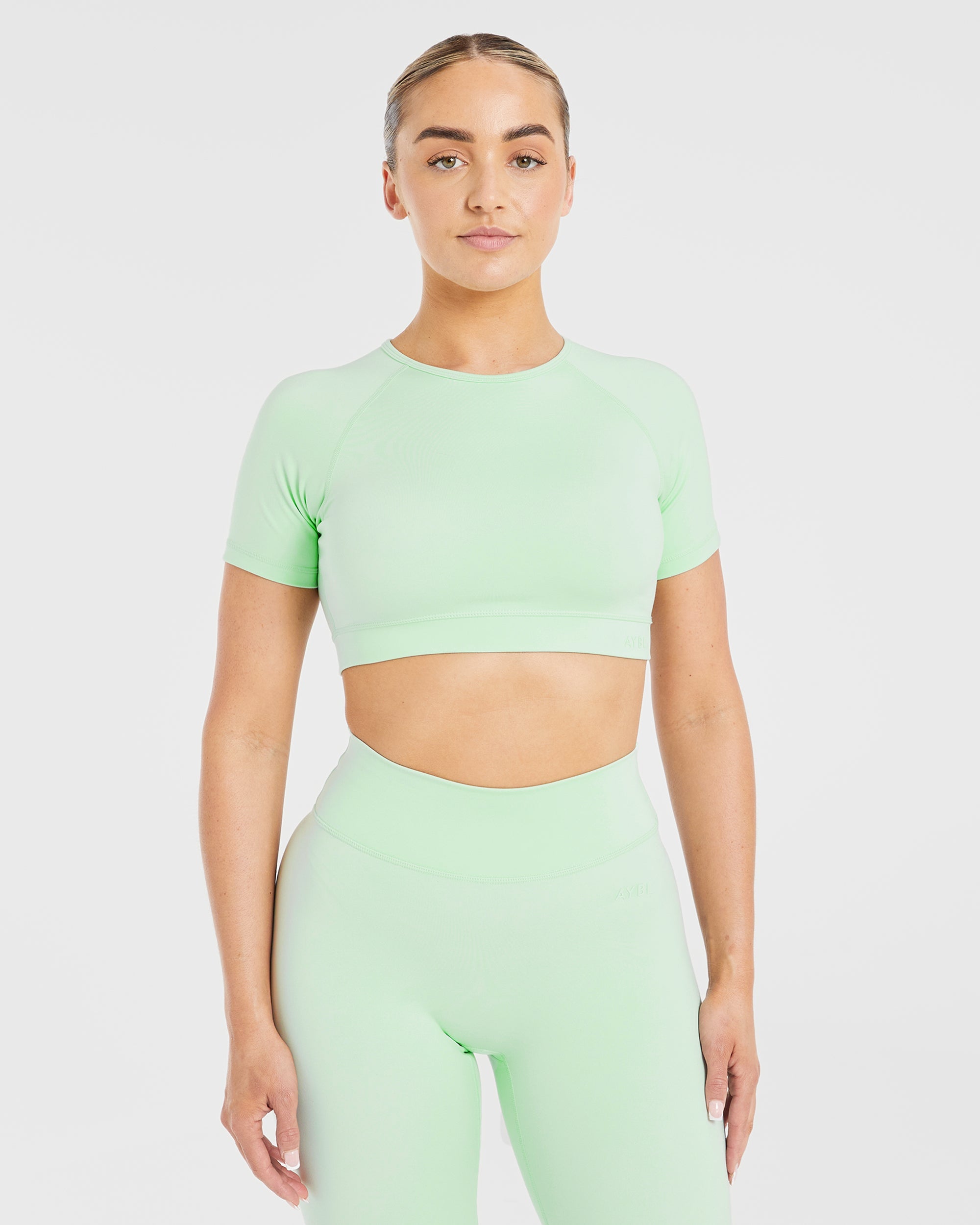 Staple Crop Top - Mint Grün