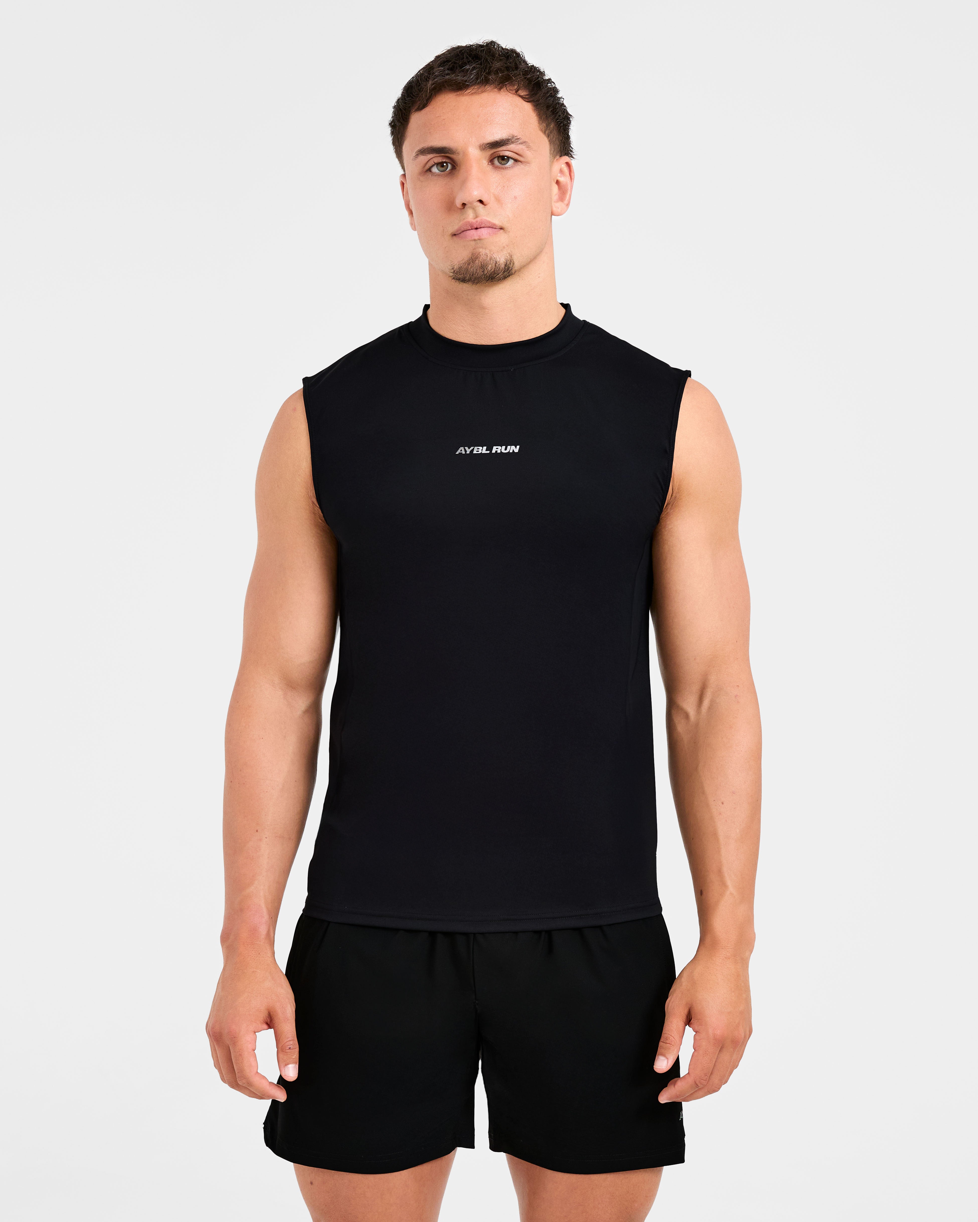 Run Slim Tank - Schwarz