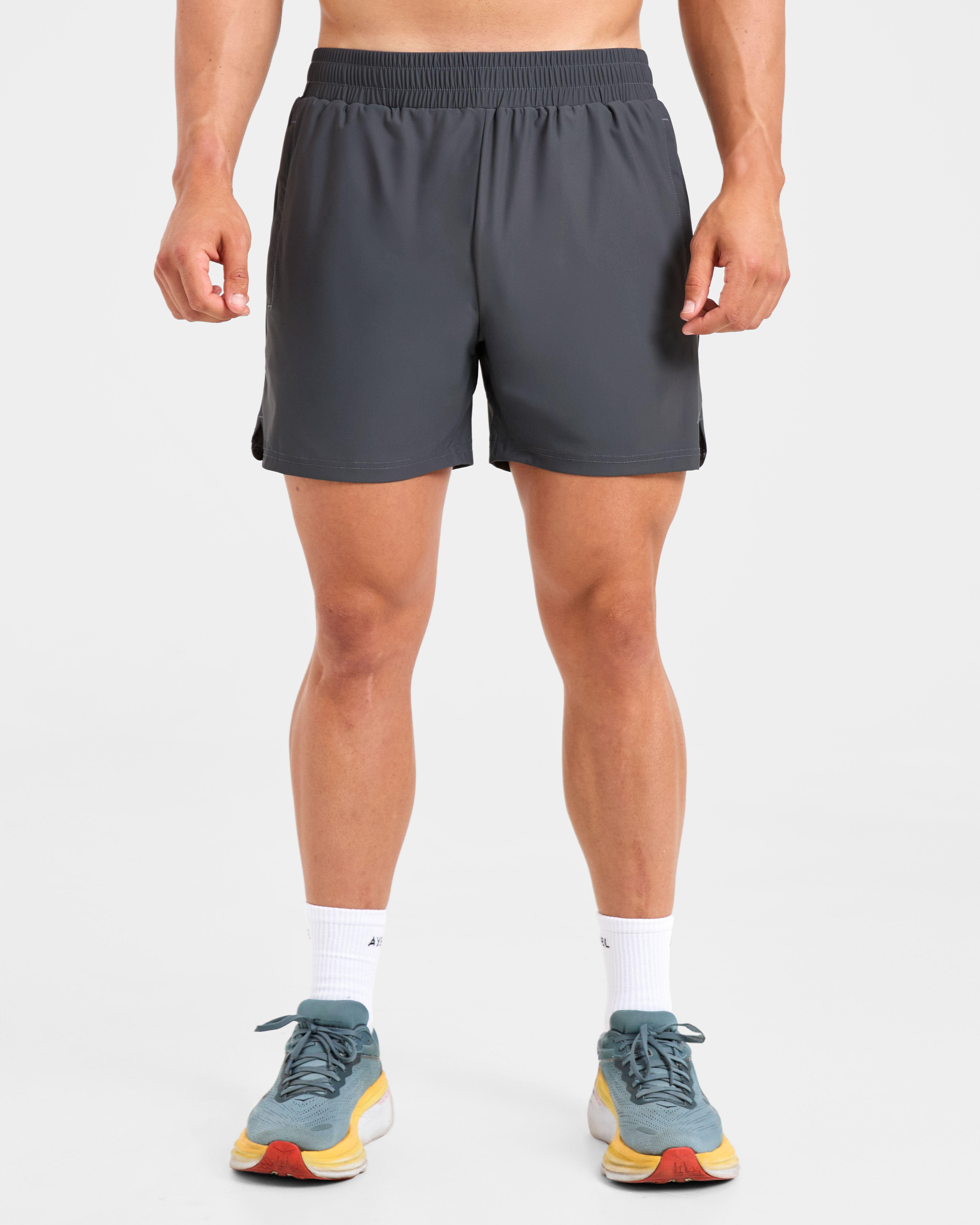 Run 5" Shorts - Hurricane Grau