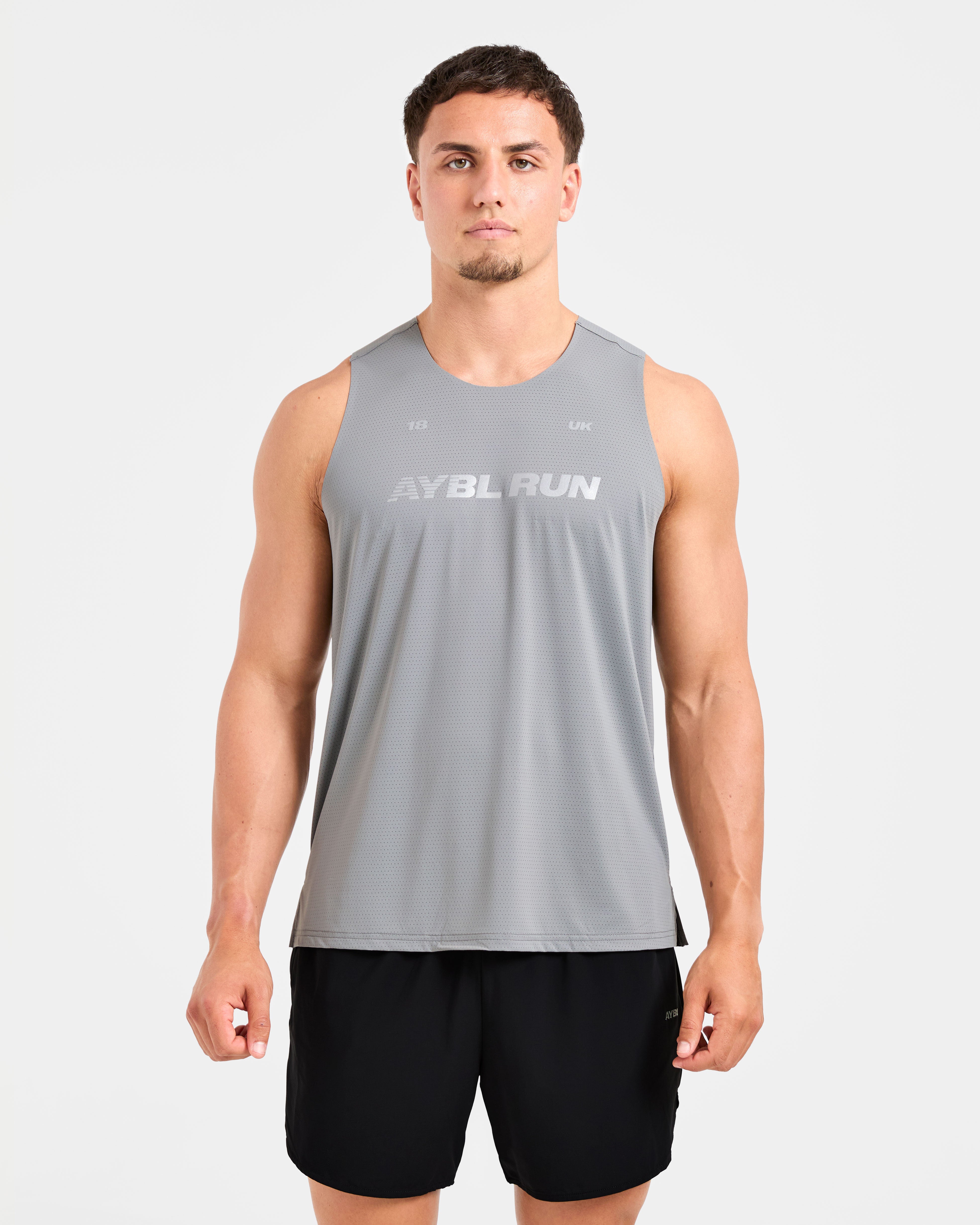 Run Loose Tank - Thunder Grau