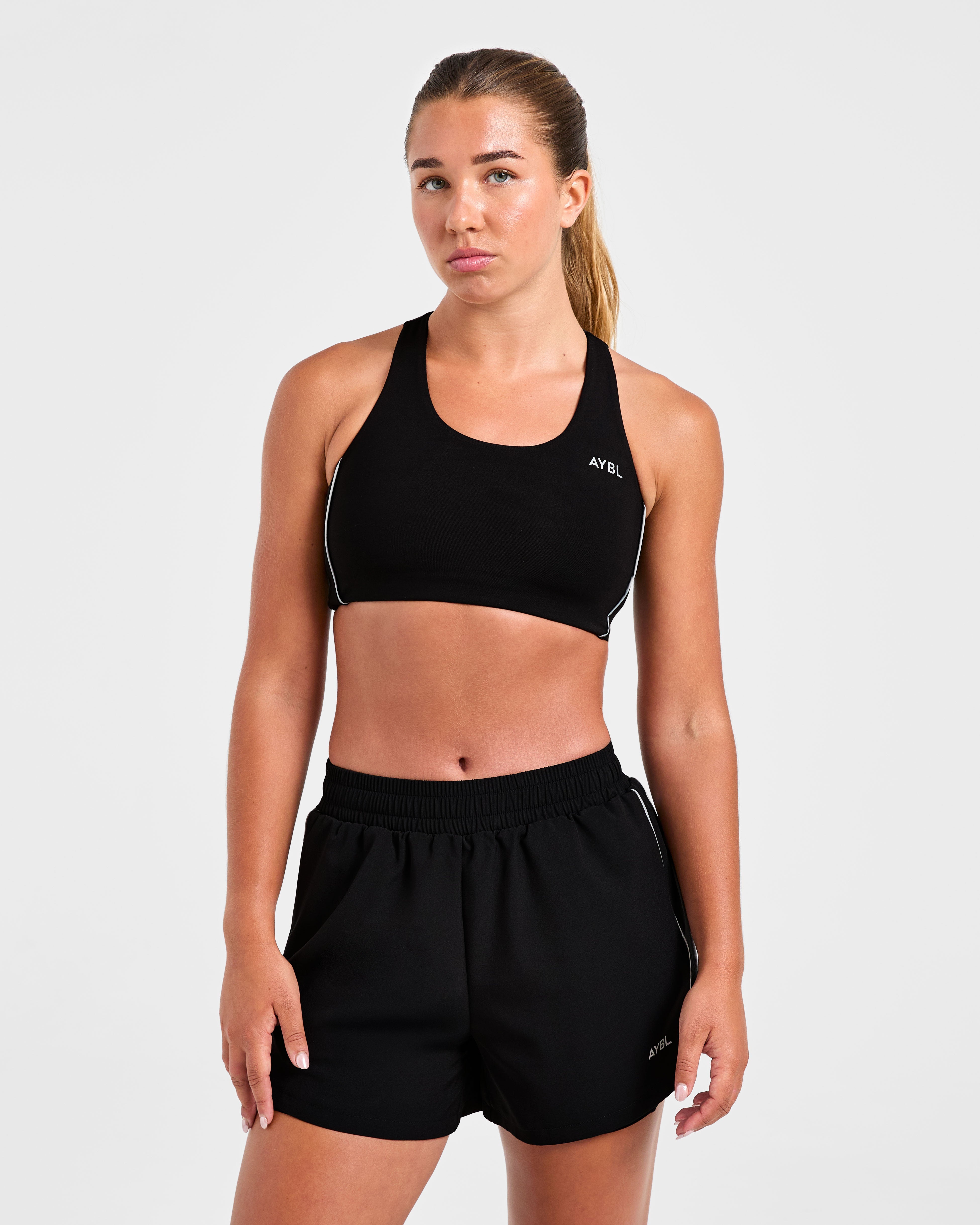 Run Sports Bra - Schwarz