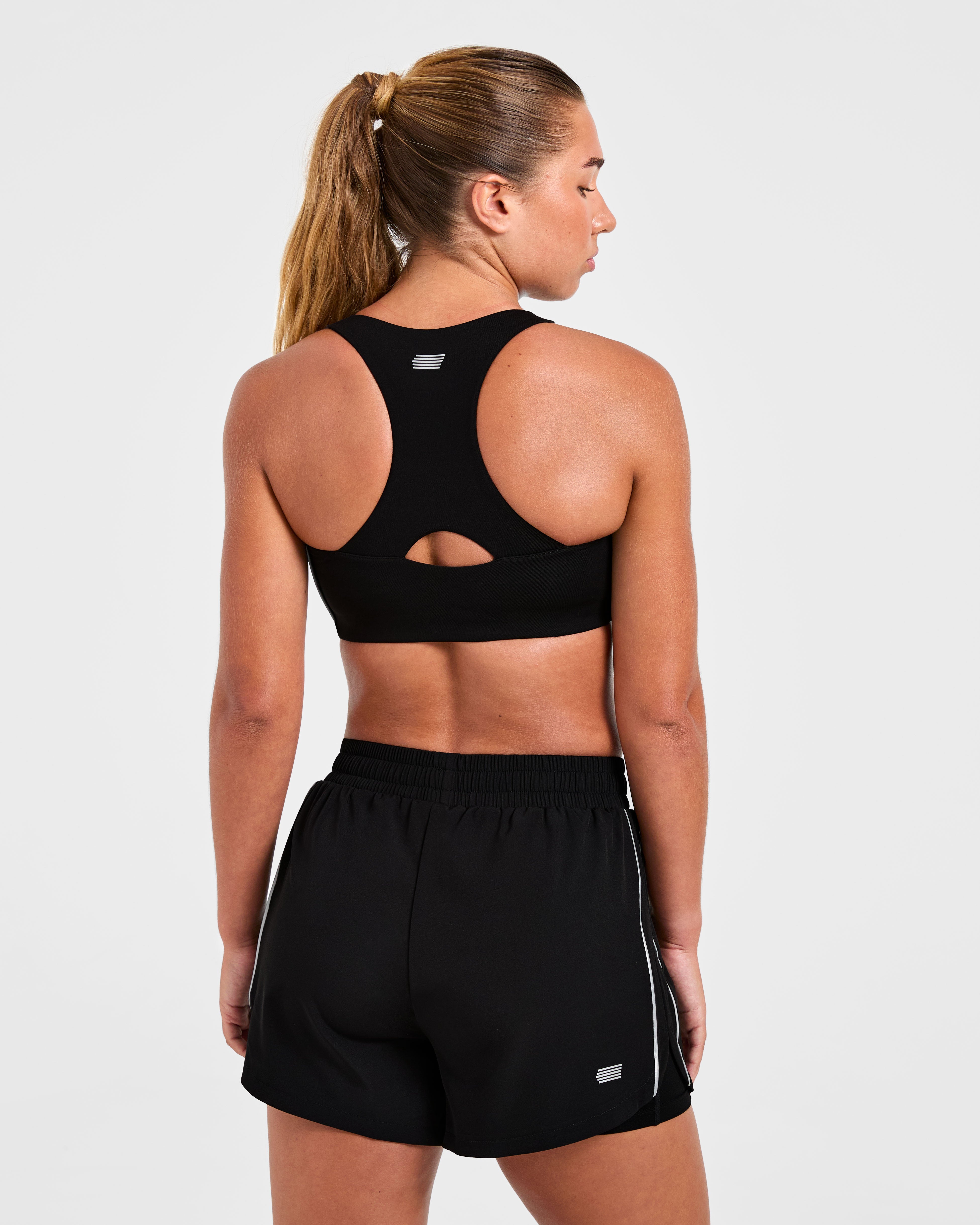 Run Sports Bra - Schwarz