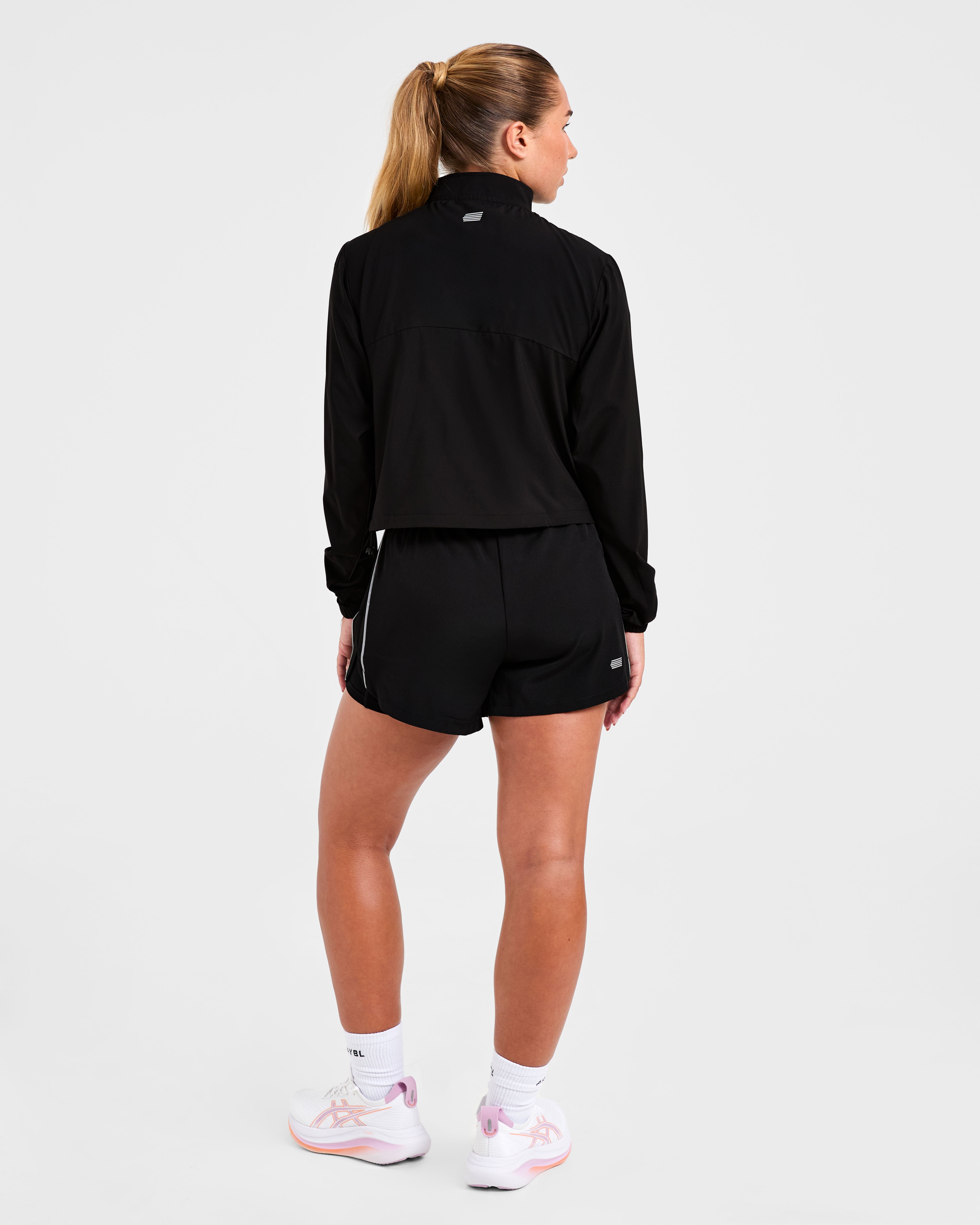 Run 1/2 Zip Jacket - Schwarz