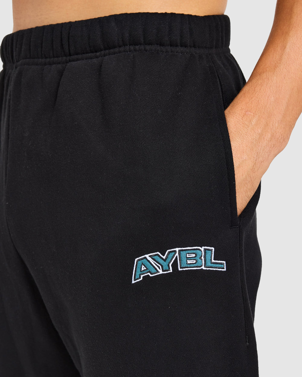 AYBL Society Oversized Straight Leg Joggers - Schwarz