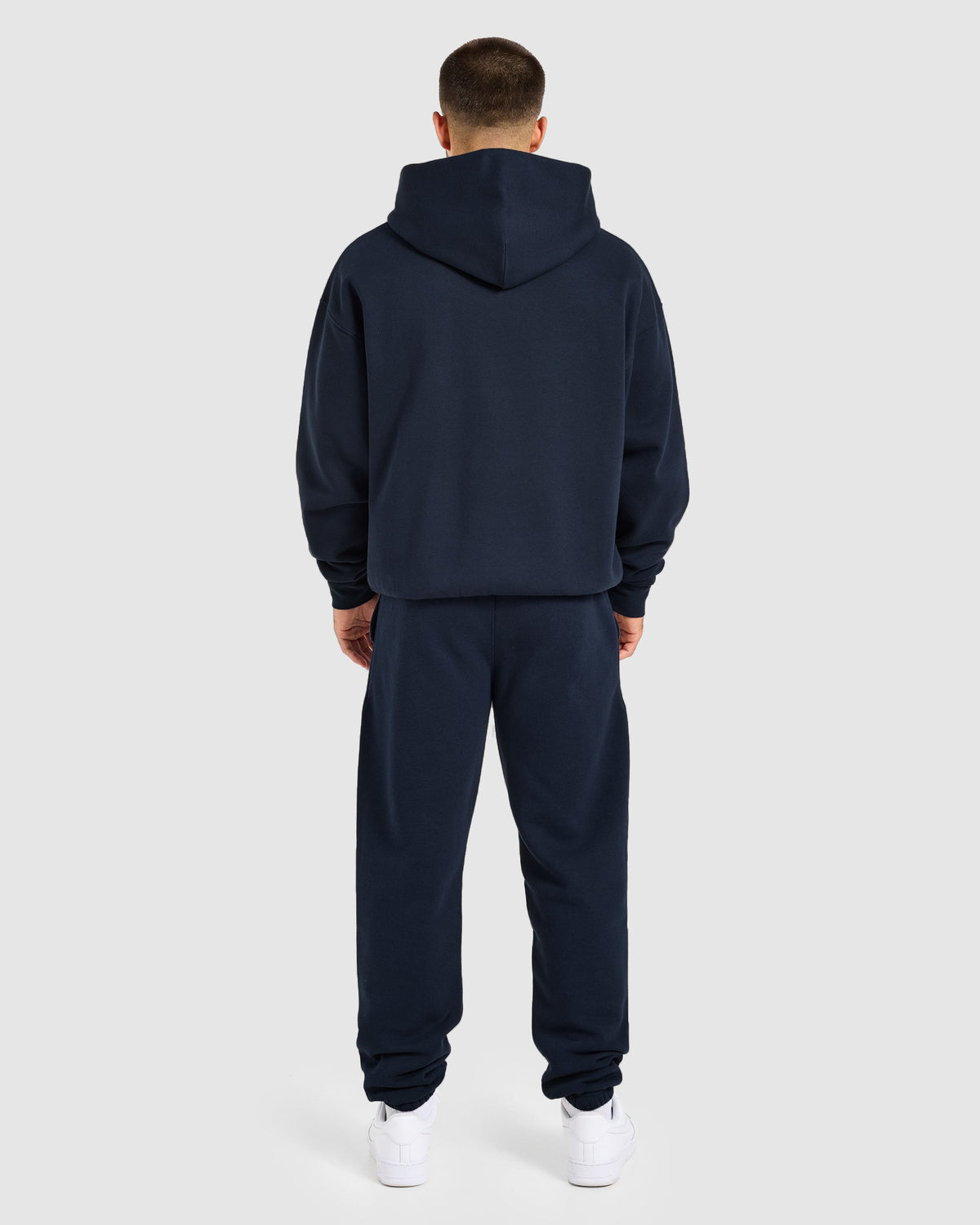 Essential Oversized Full Zip Hoodie - Navy