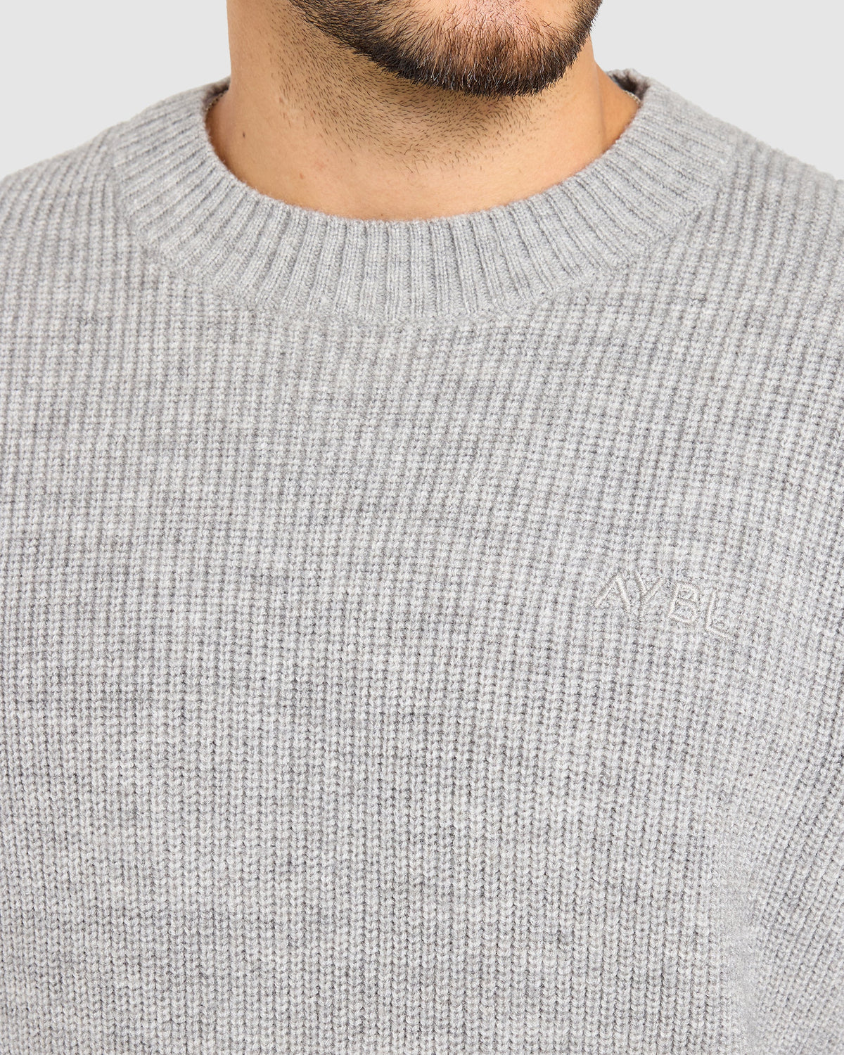 Signature Knitted Sweater - Grau Marl