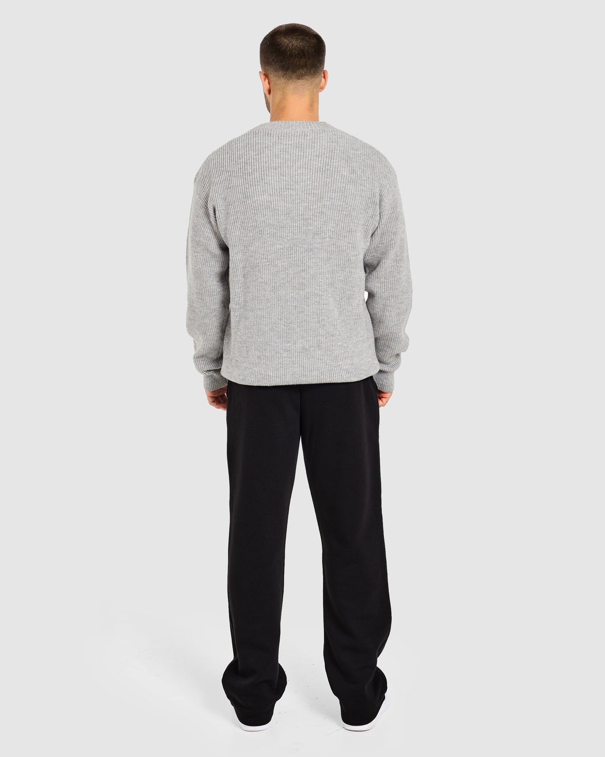 Signature Knitted Sweater - Grau Marl