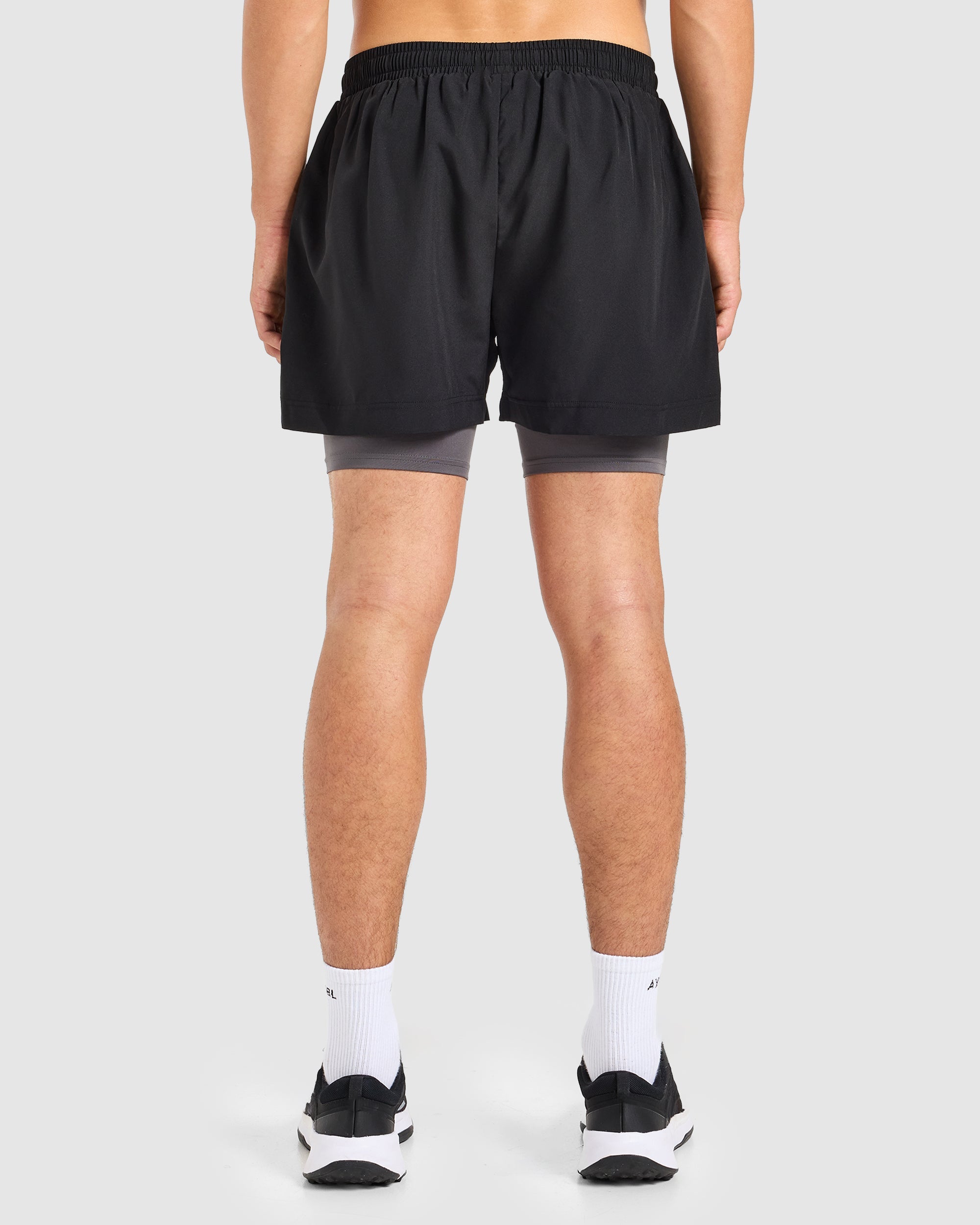 Core 2 in 1 Shorts - Schwarz/Charcoal