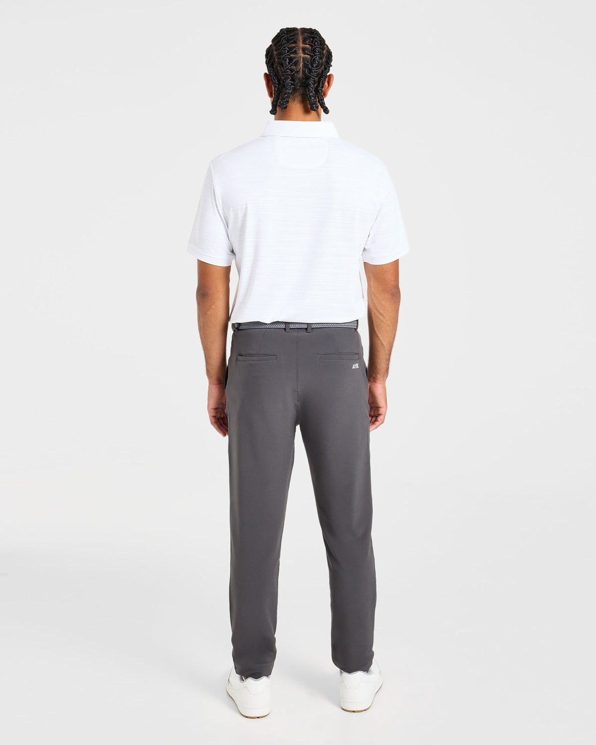 Precision Textured Stripe Polo - Off Weiß