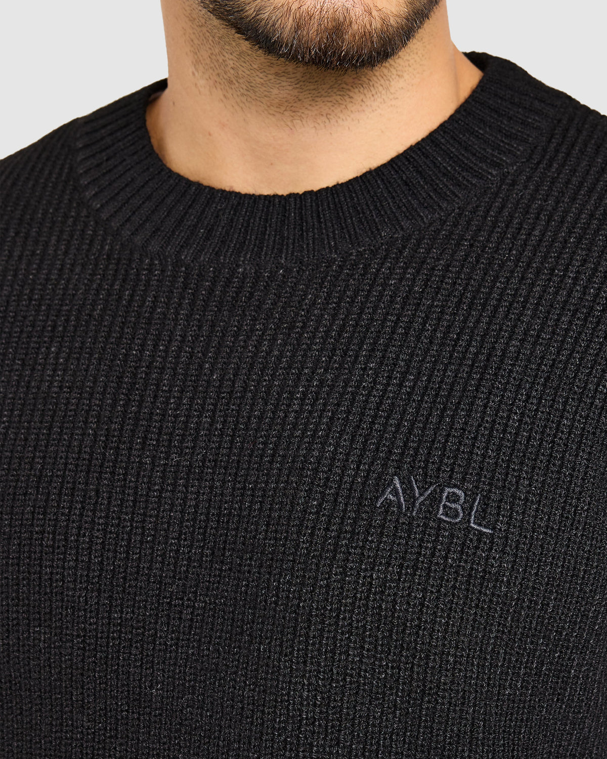 Signature Knitted Sweater - Schwarz