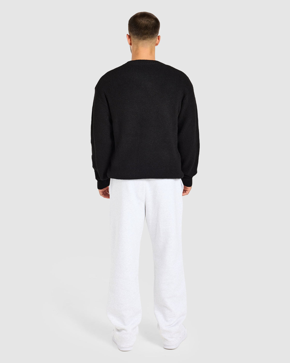 Signature Knitted Sweater - Schwarz