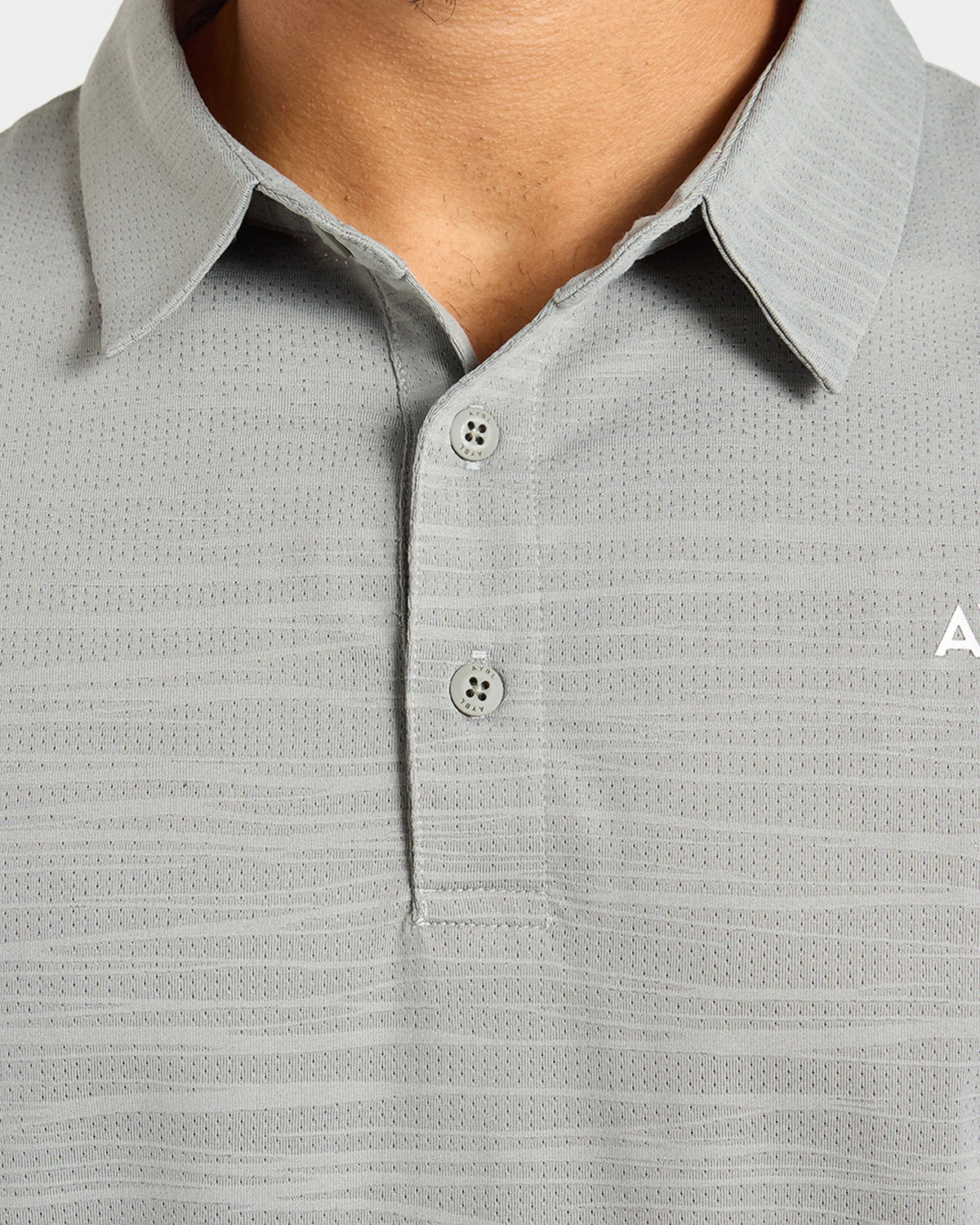 Precision Textured Stripe Polo - Light Sage