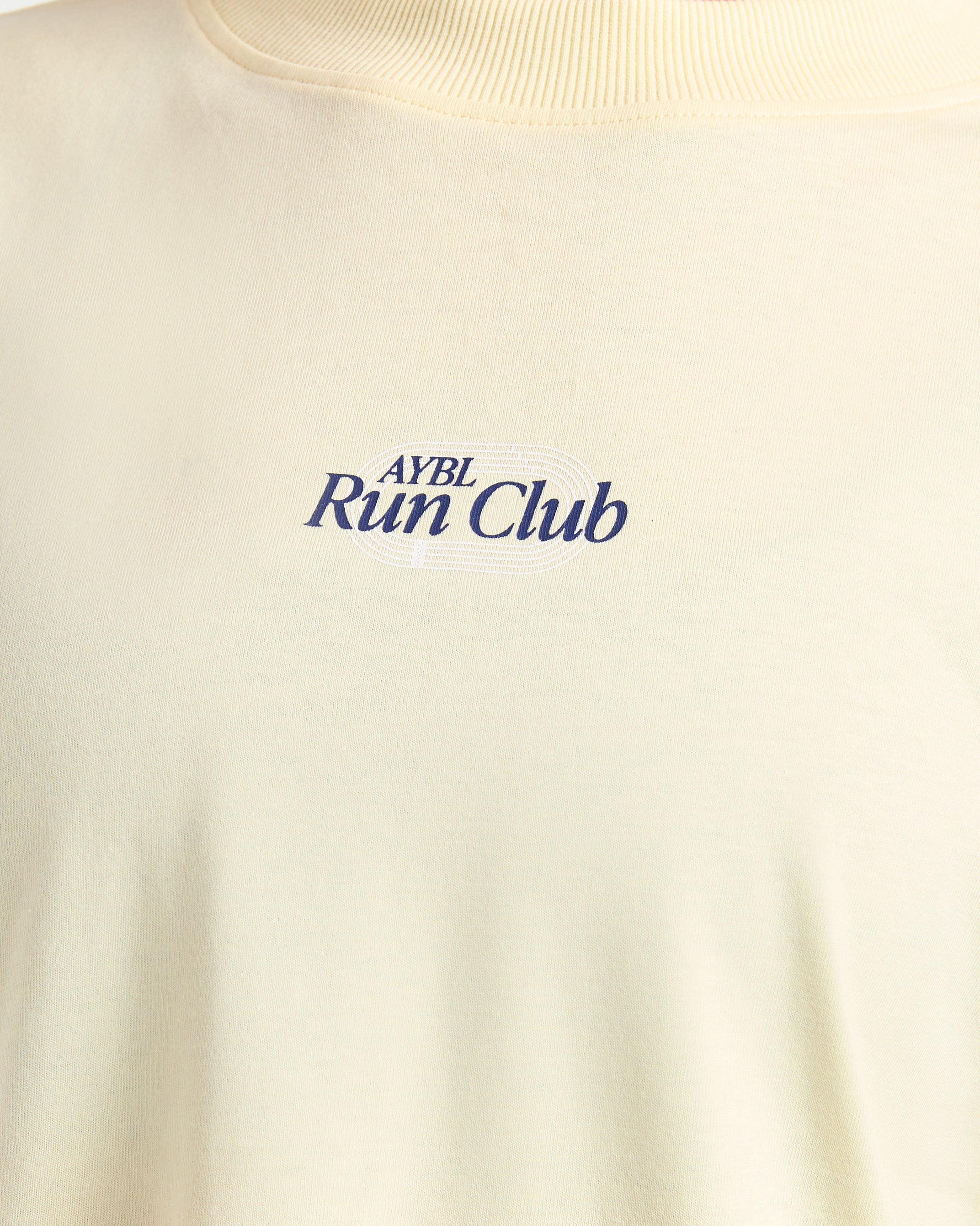 Run Club Oversized T Shirt - Butter Gelb