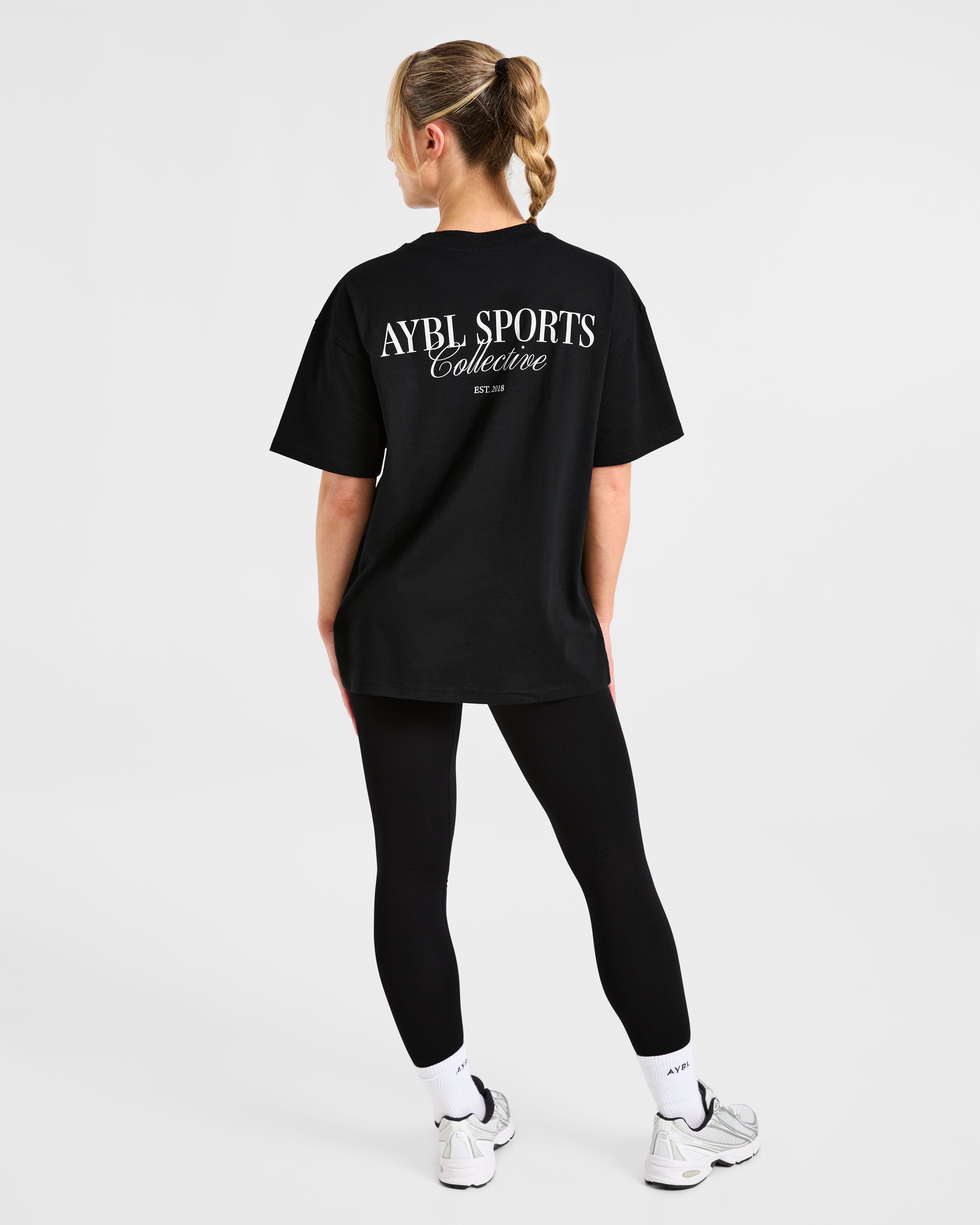 Sports Collective Oversized T Shirt - Schwarz