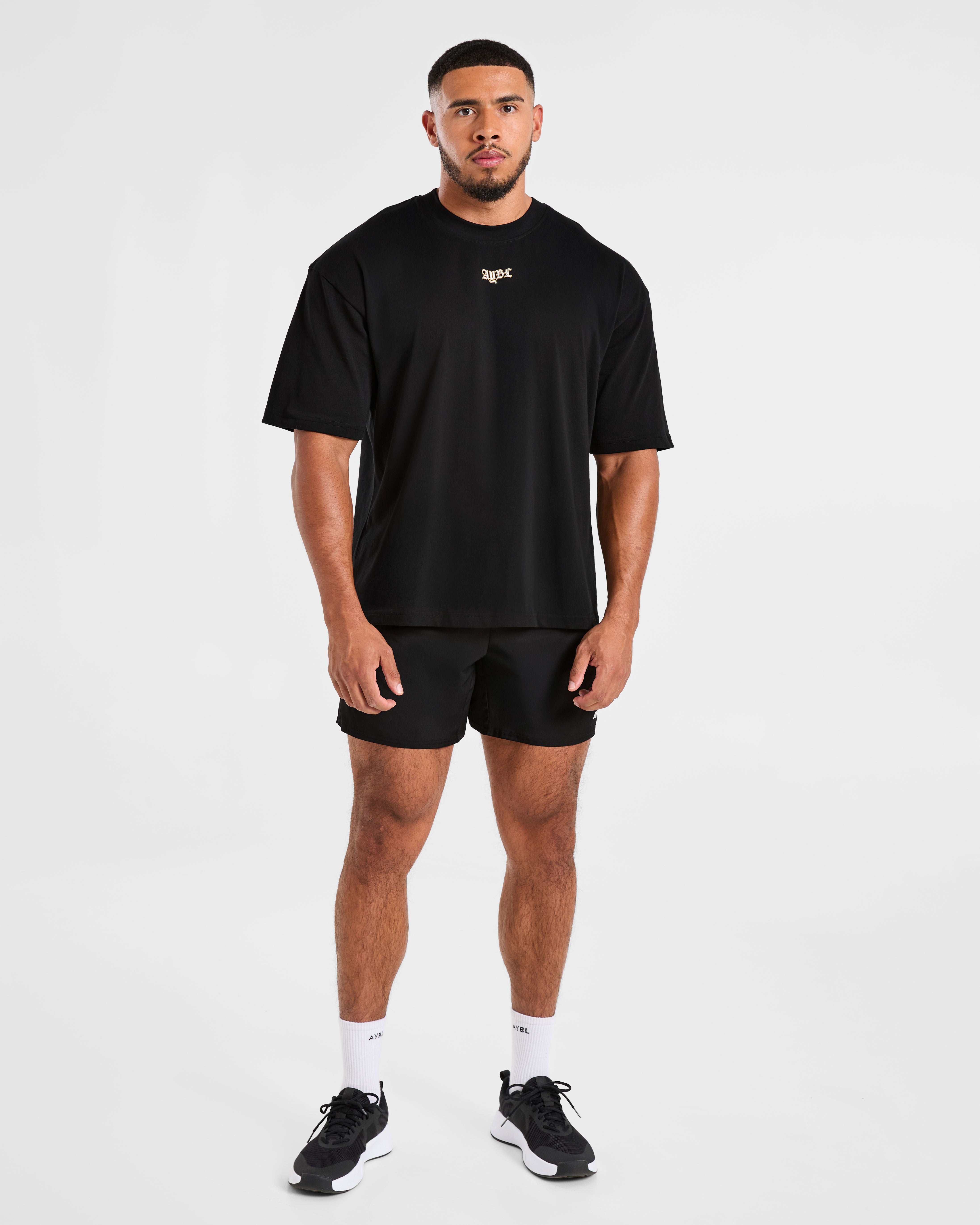 Wesley Vissers x Golden Mentality Oversized T Shirt - Schwarz