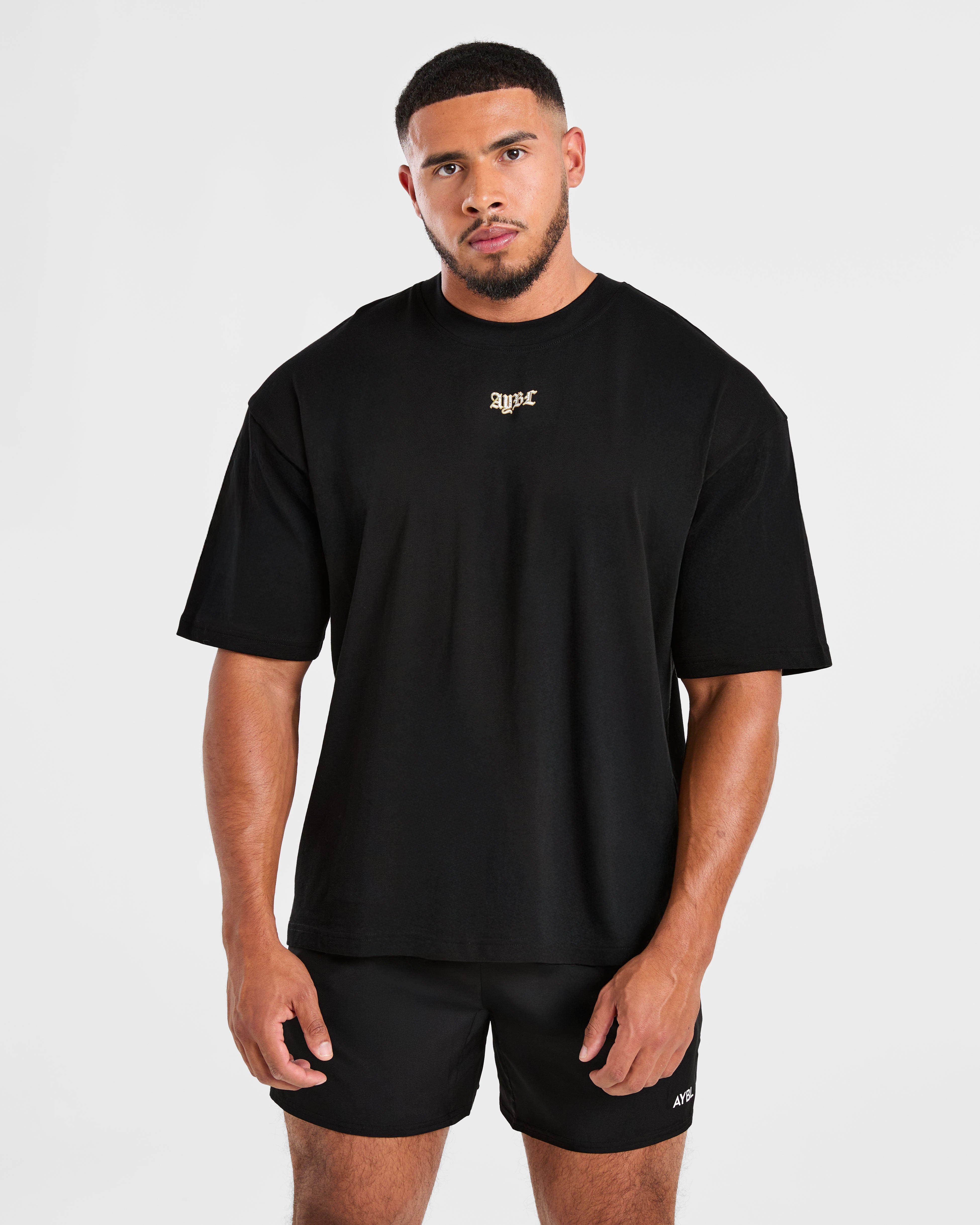 Wesley Vissers x Golden Mentality Oversized T Shirt - Schwarz
