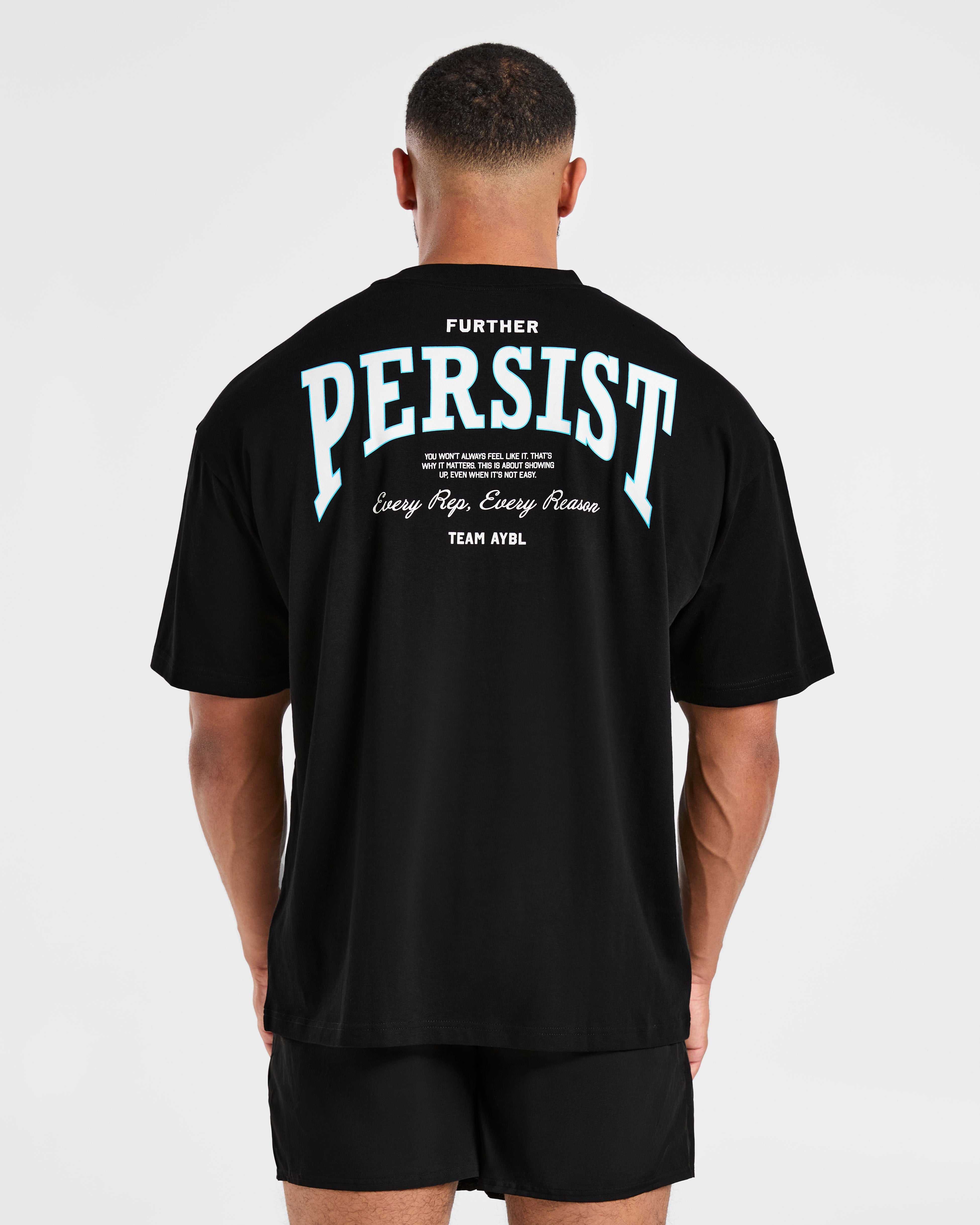 Cam Kissel x Persist Oversized T Shirt - Schwarz