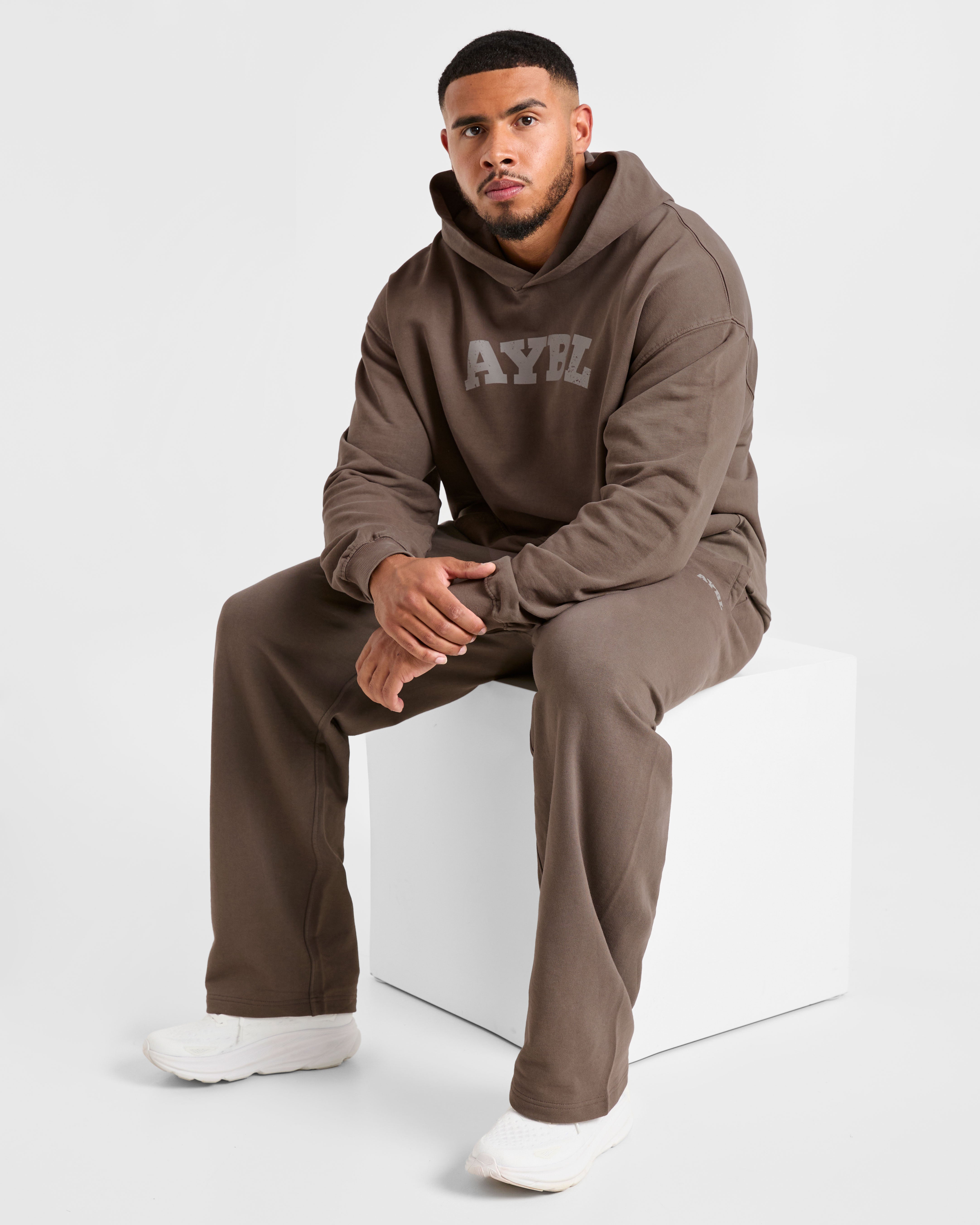 Elite Straight Leg Joggers - Umber Braun