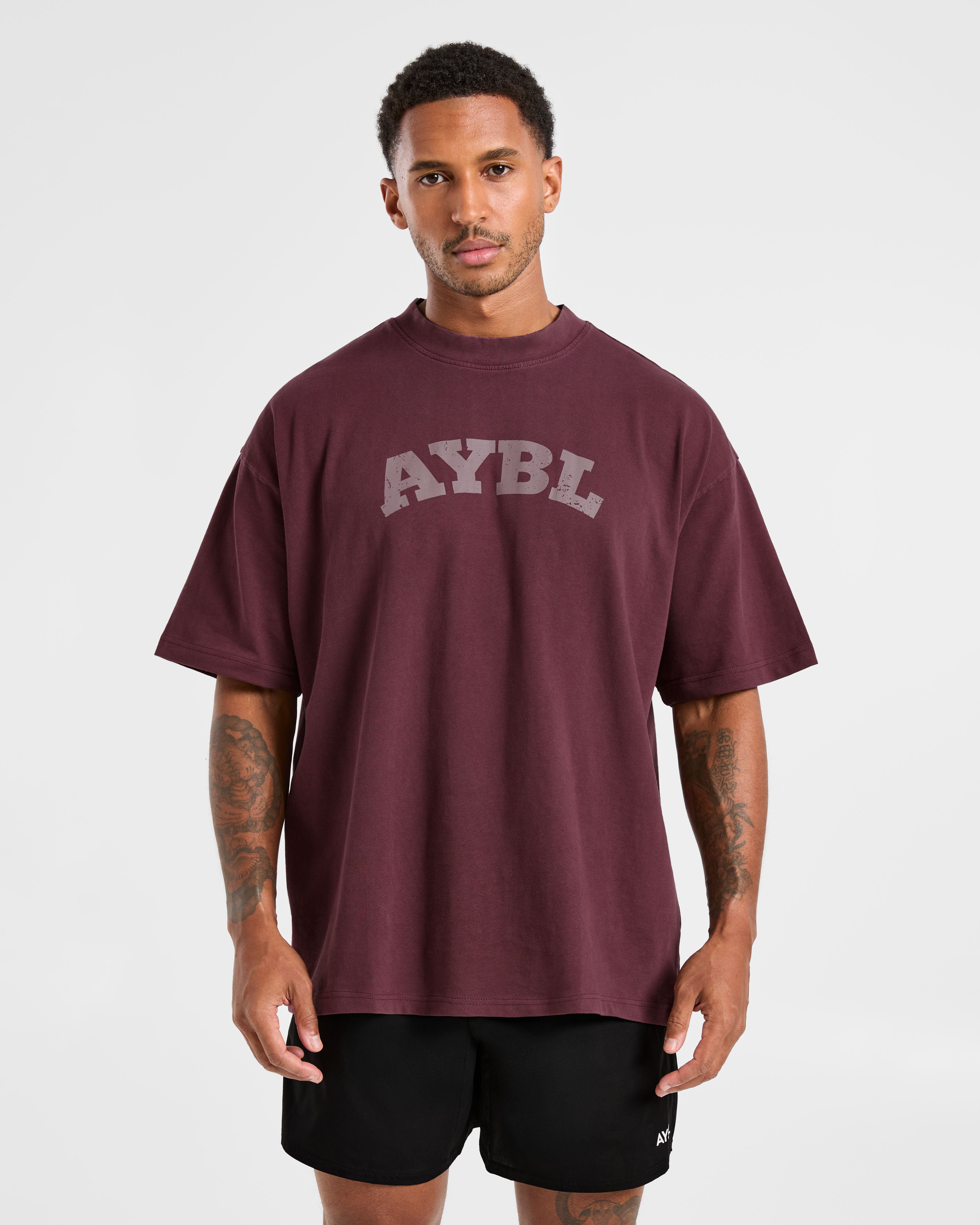 Elite Oversized T Shirt- Dusty Plum