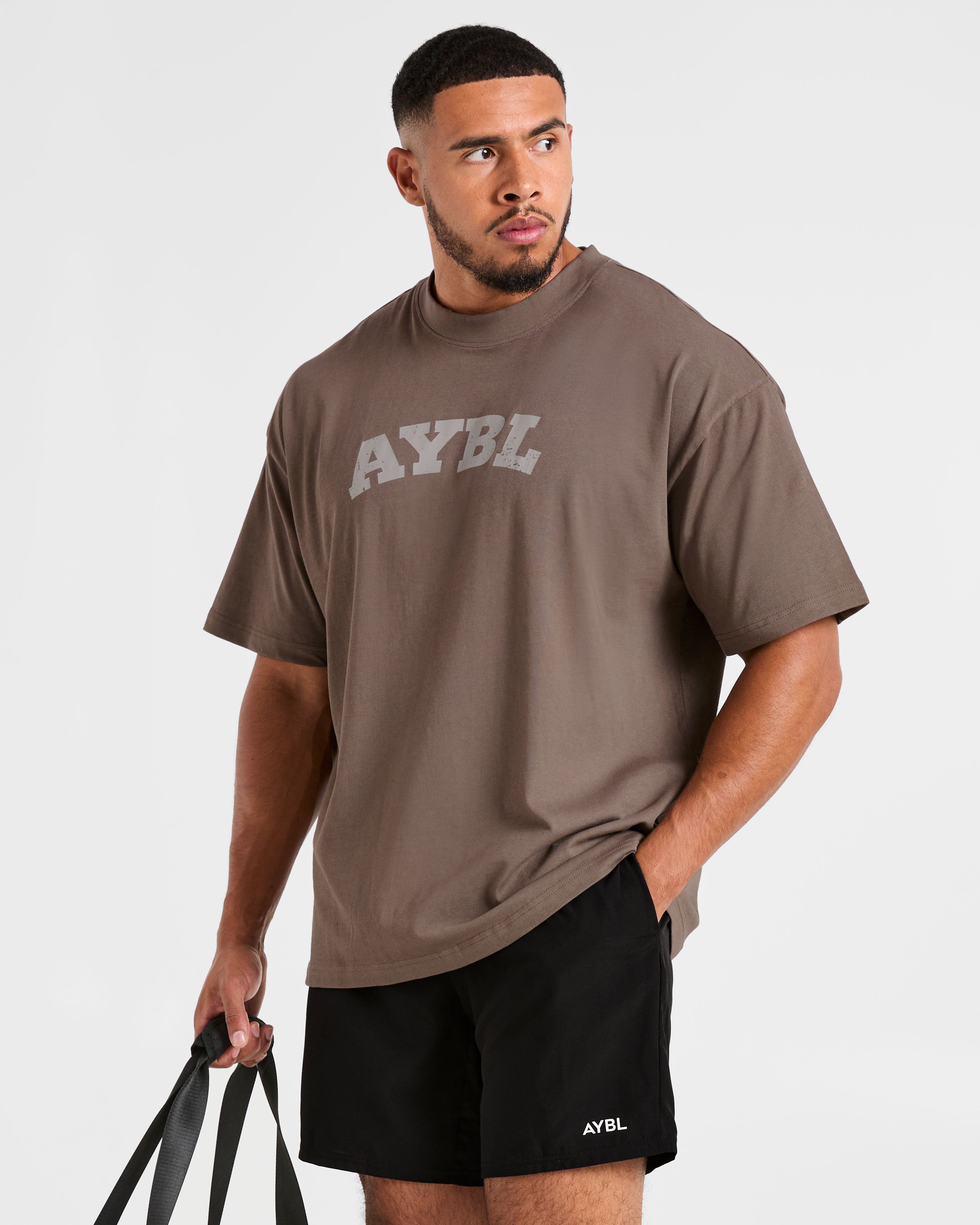 Elite Oversized T Shirt- Umber Braun