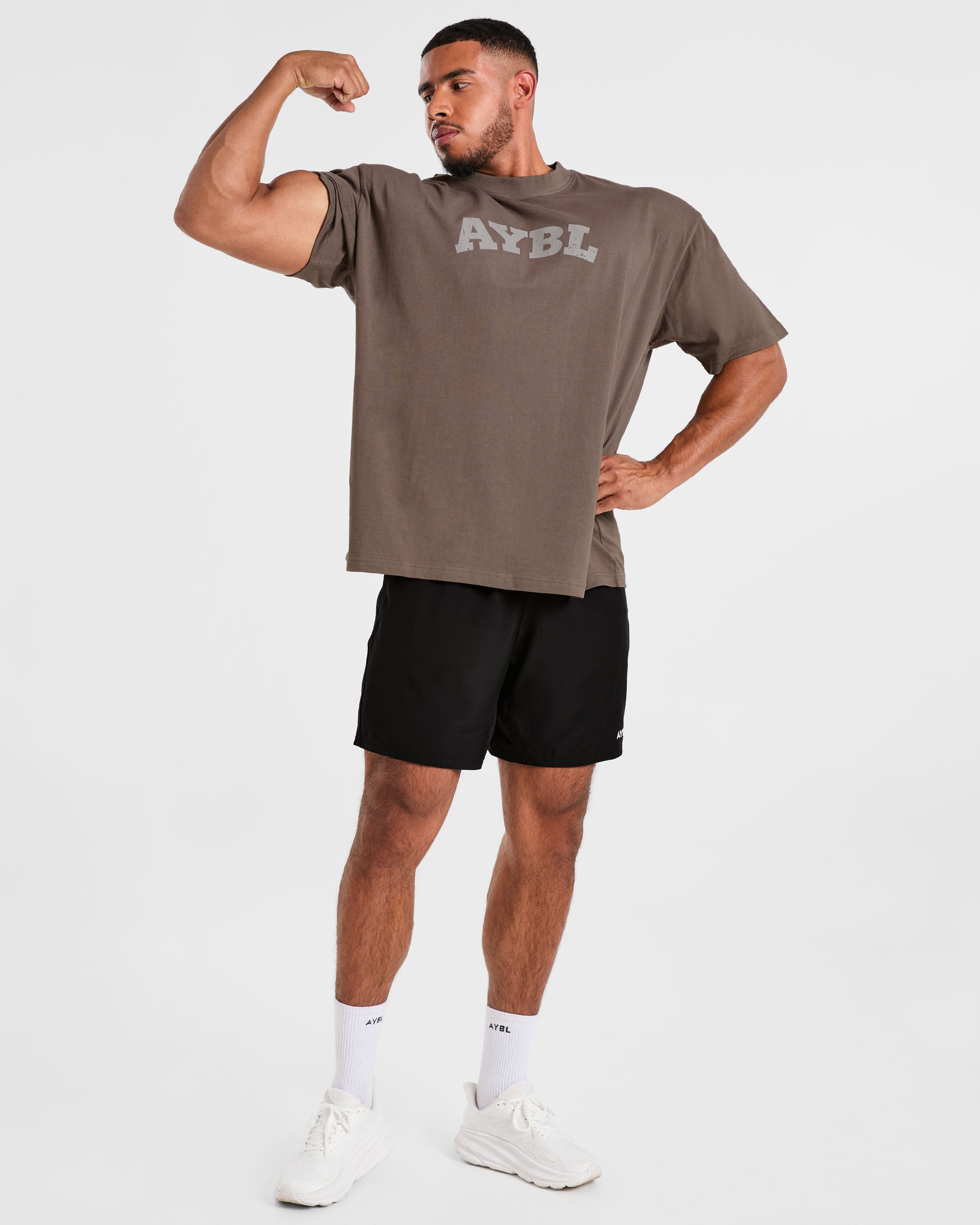 Elite Oversized T Shirt- Umber Braun