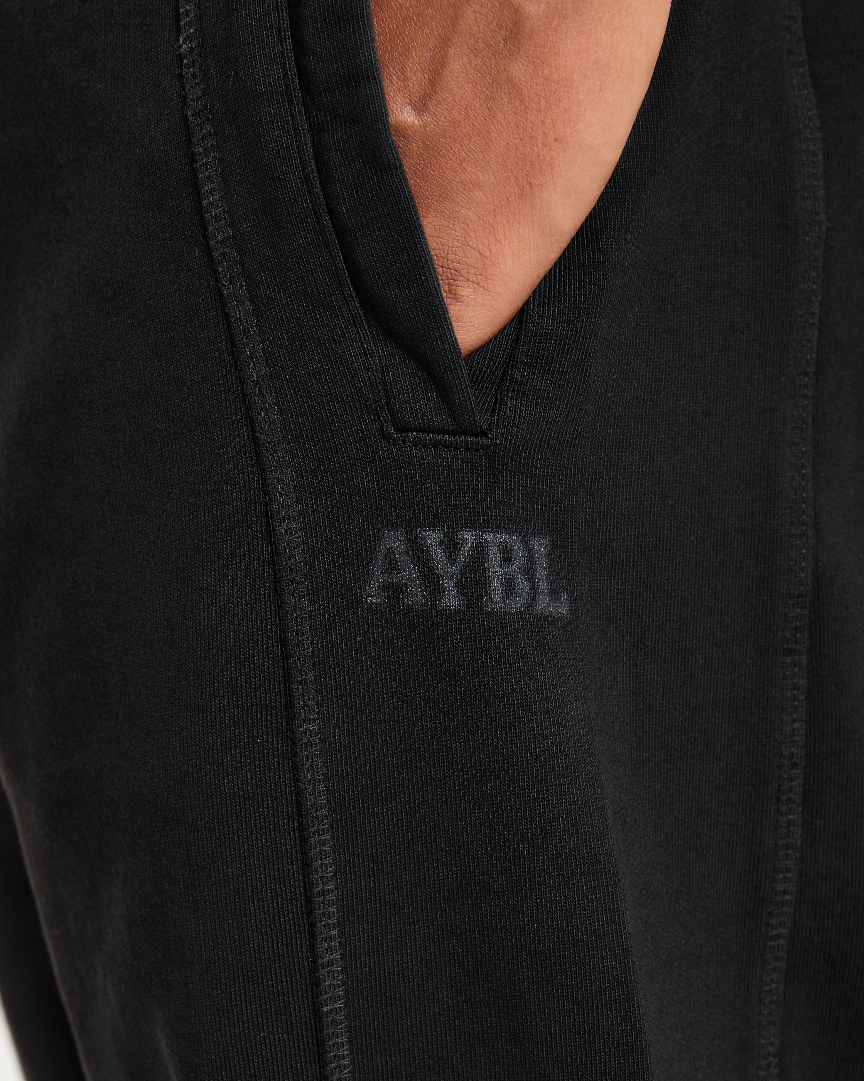 Lift Club Distressed Joggers - Schwarz/Charcoal