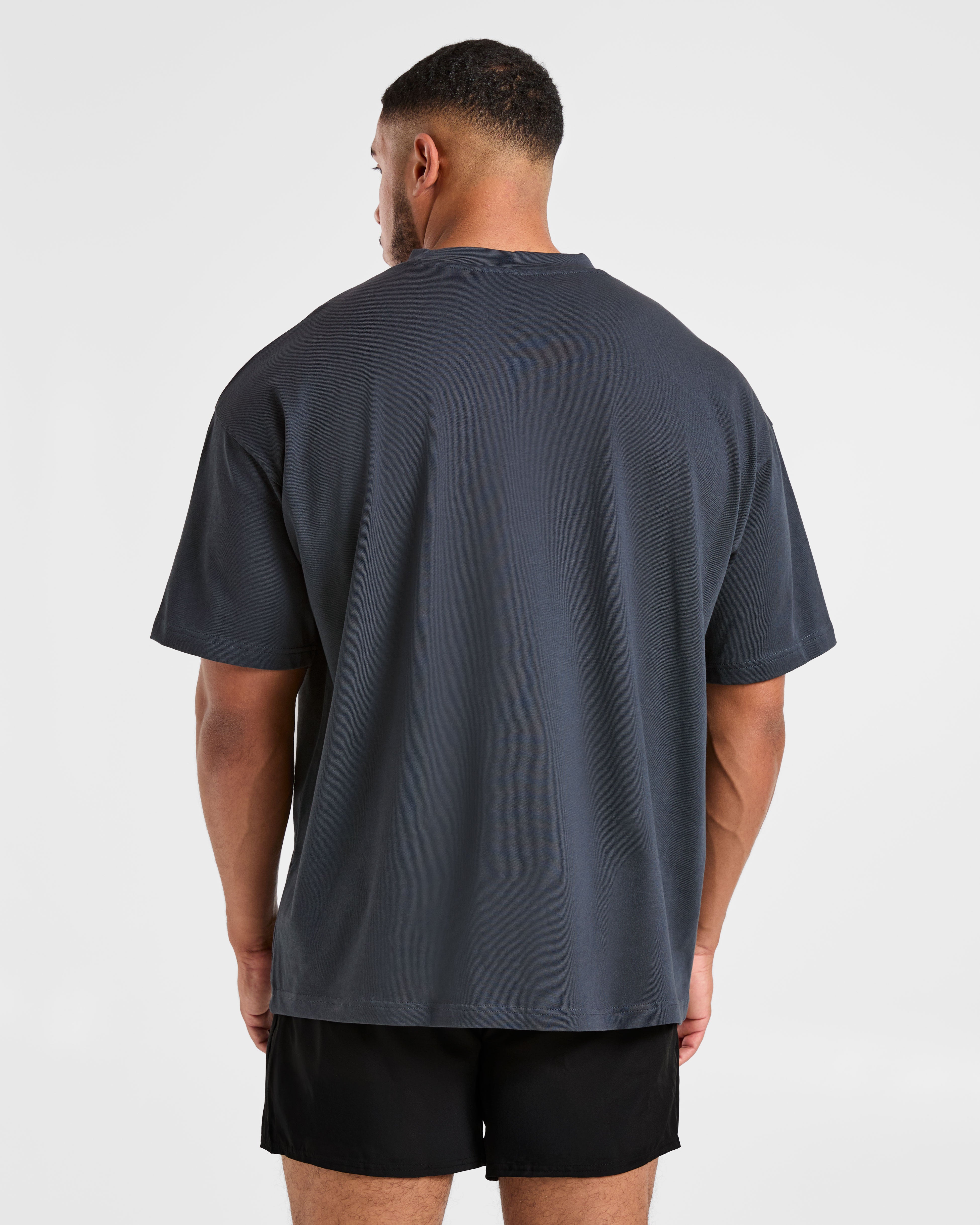 Elite Oversized T Shirt - Heavy Blau
