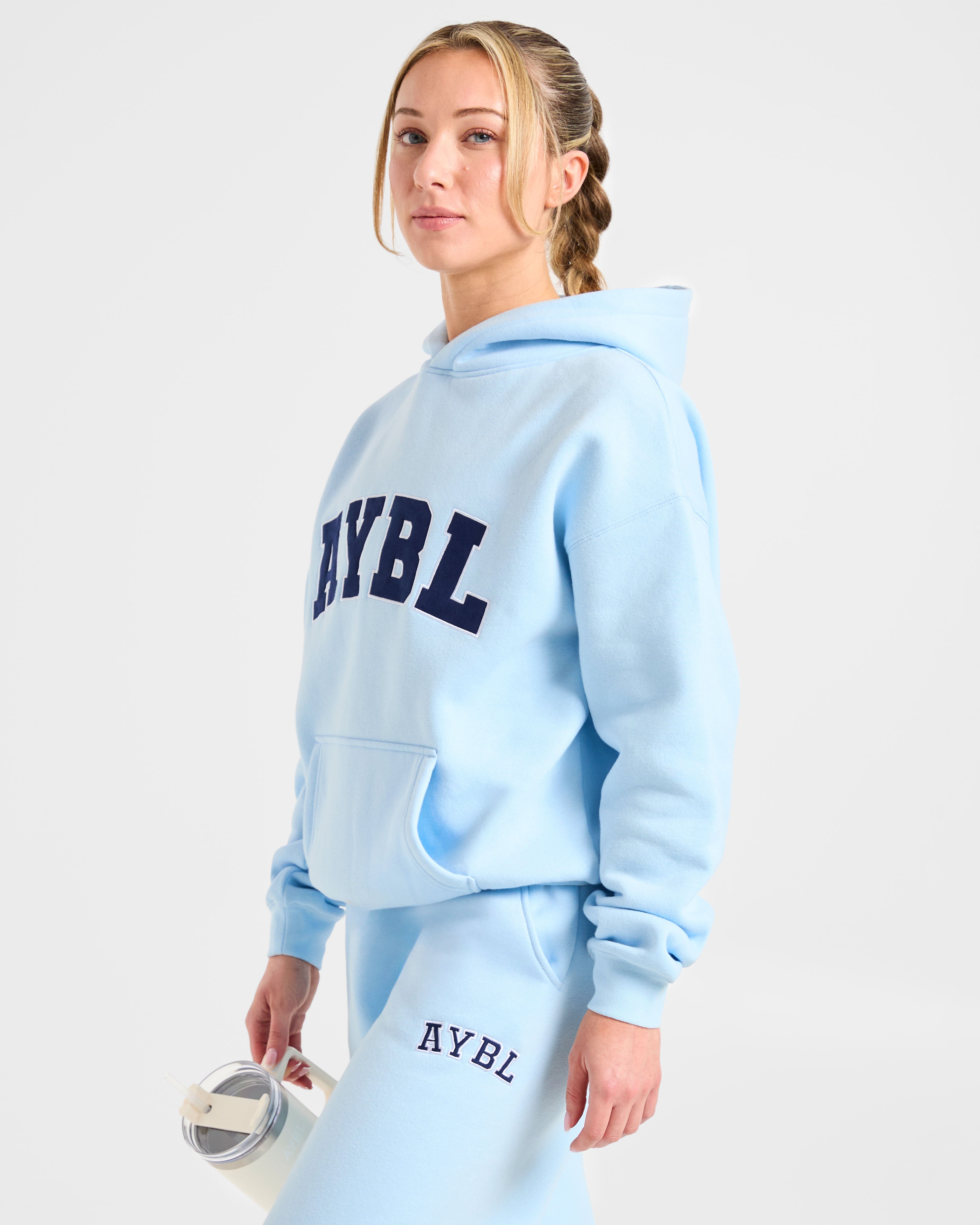 Varsity 2.0 Oversized Hoodie - Blau/Navy