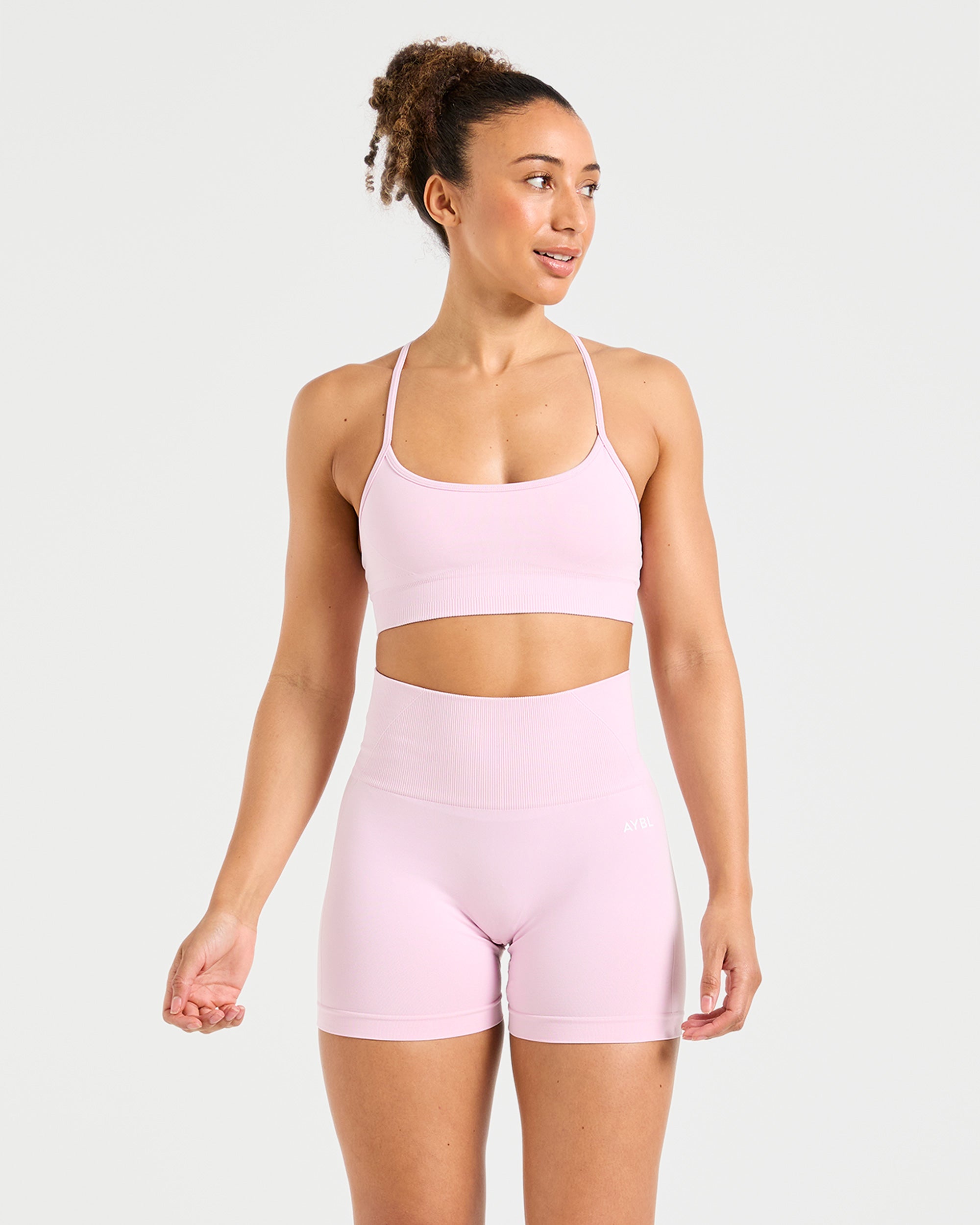 Empower Seamless Shorts - Iced Rosa